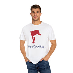 Flags of Our Father Graphic Tee - Unisex T-shirt Blue Red