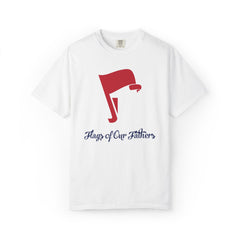 Flags of Our Father Graphic Tee - Unisex T-shirt Blue Red