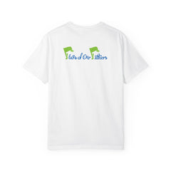 Flags of Our Father Graphic Tee - Blue Green