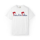 Flags of Our Father Graphic T-shirt - Blue Red