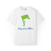 Flags of Our Father Graphic Tee - Blue Green
