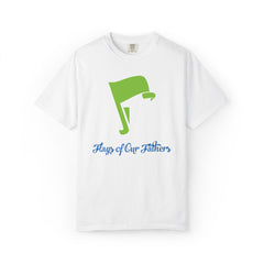 Flags of Our Father Graphic Tee - Blue Green