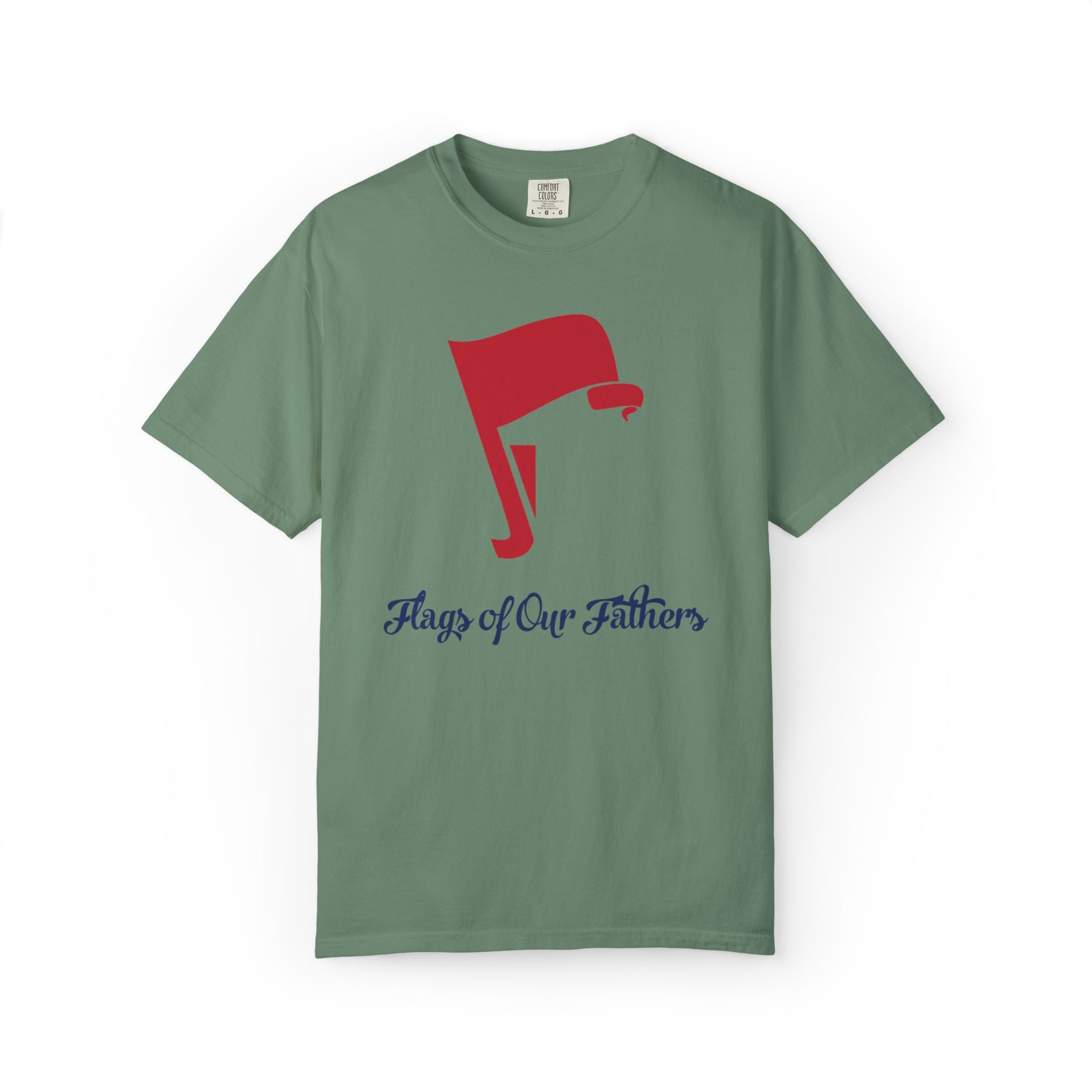 Flags of Our Father Graphic Tee - Unisex T-shirt Blue Red