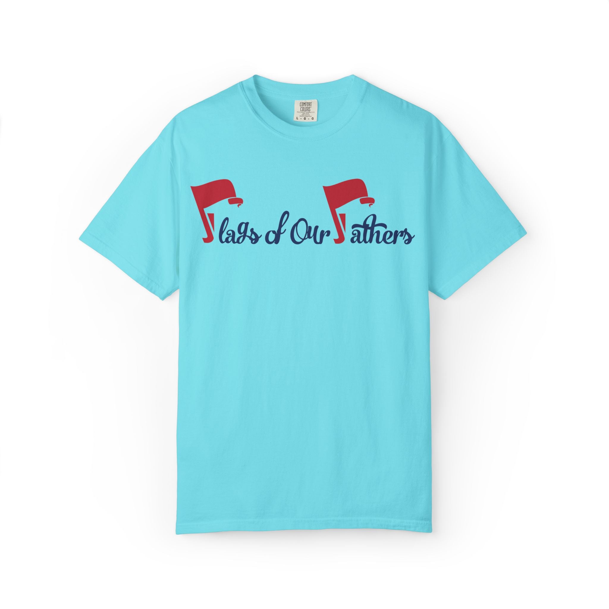 Flags of Our Father Graphic T-shirt - Blue Red