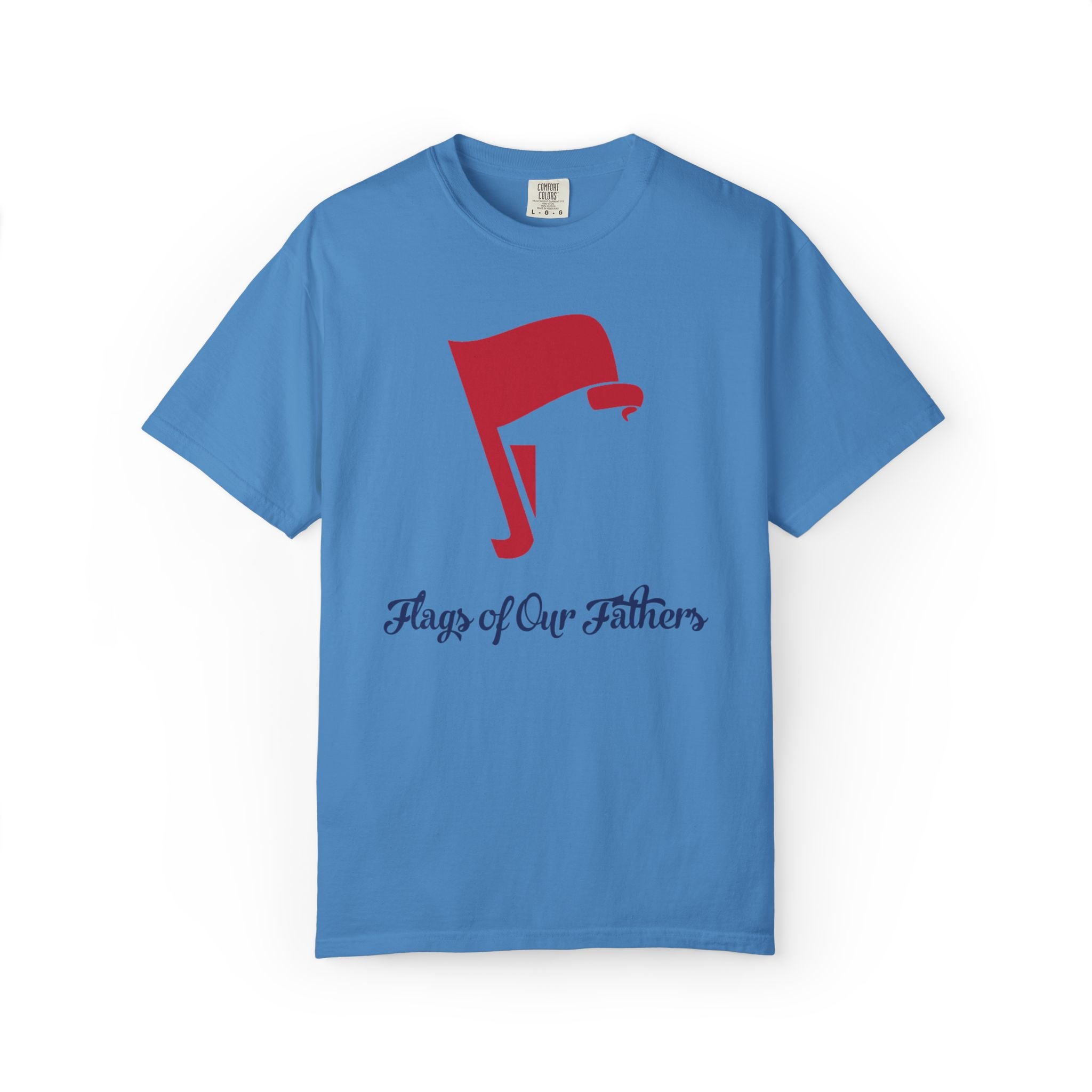 Flags of Our Father Graphic Tee - Unisex T-shirt Blue Red