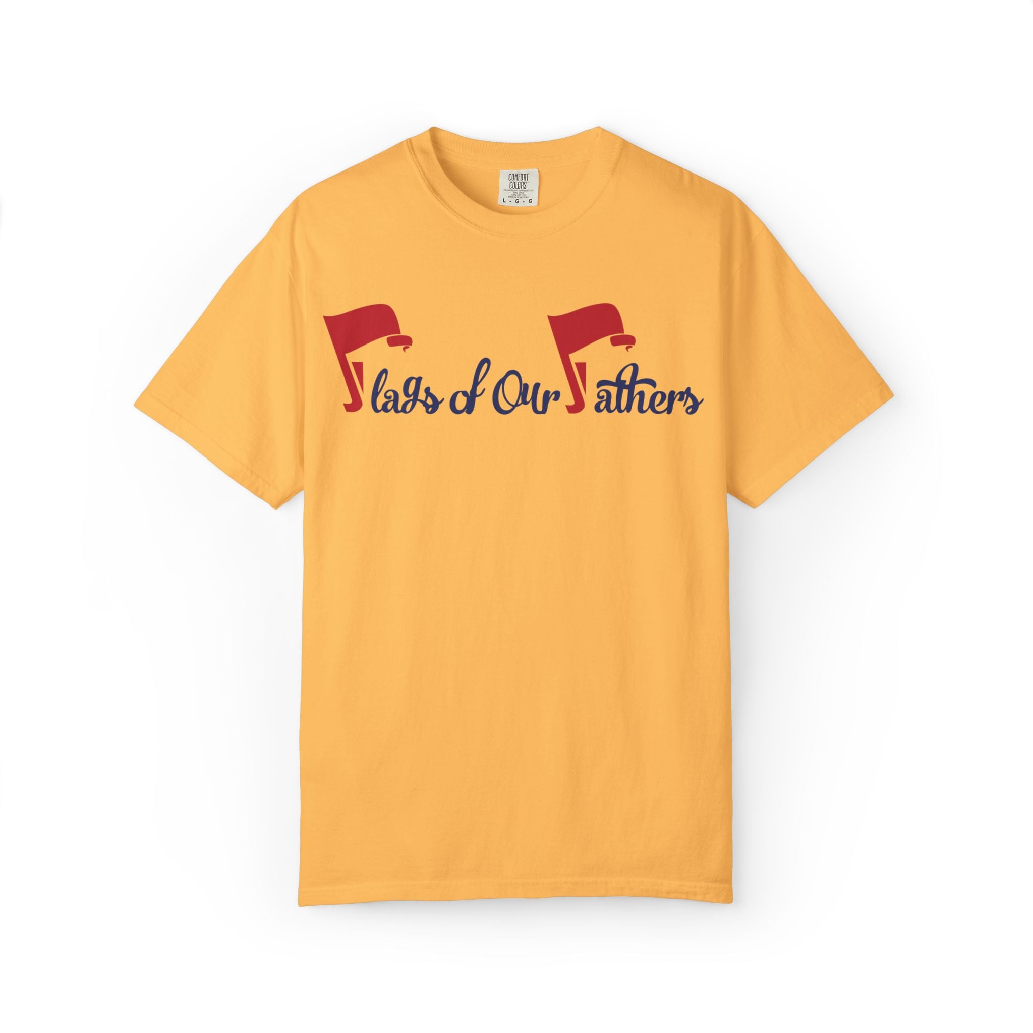 Flags of Our Father Graphic T-shirt - Blue Red