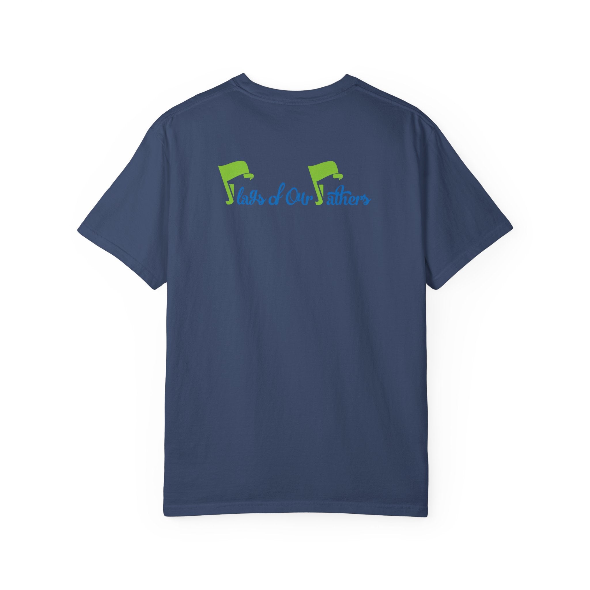 Flags of Our Father Graphic Tee - Blue Green