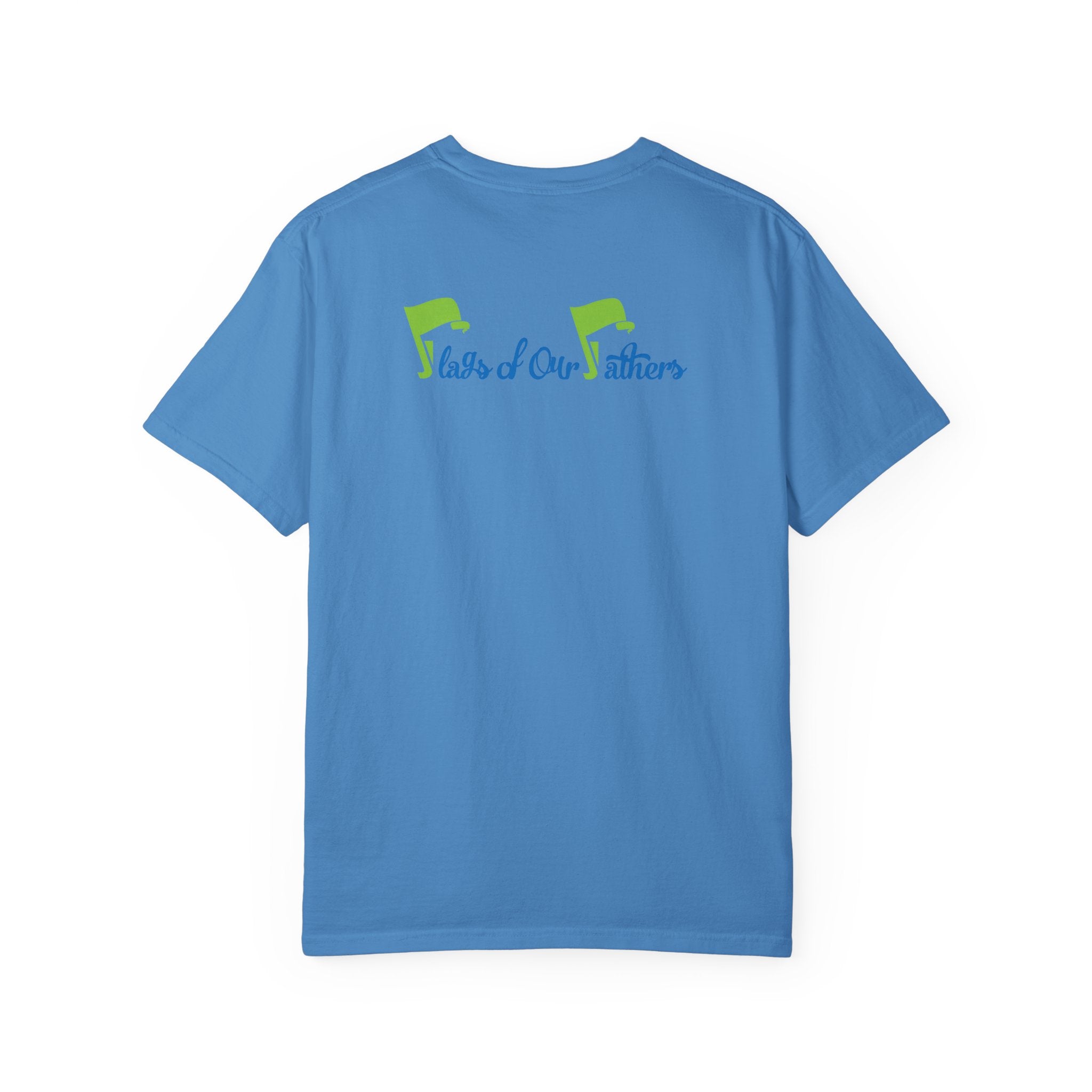 Flags of Our Father Graphic Tee - Blue Green