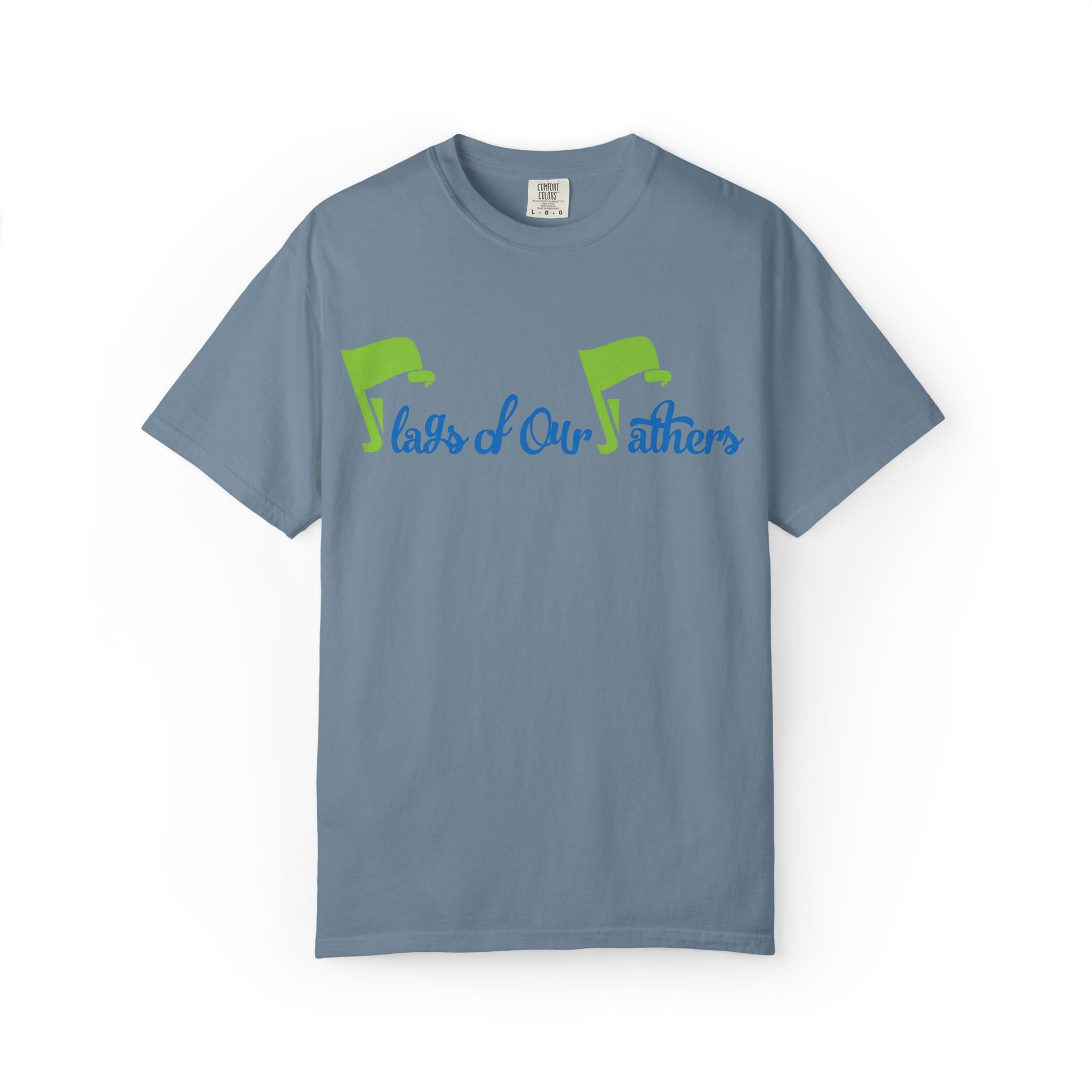 Flags of Our Father T-shirt - Blue Green