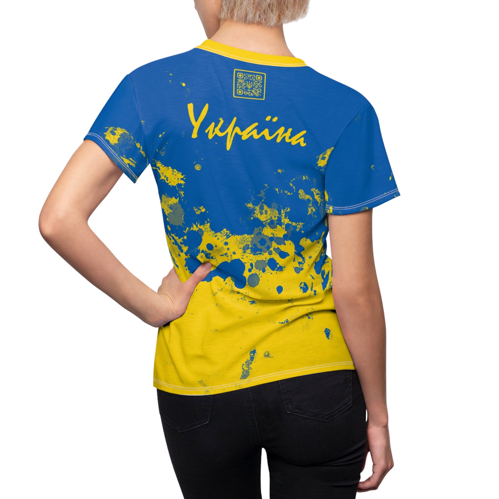 Women's  Ukraine Cut & Sew Tee