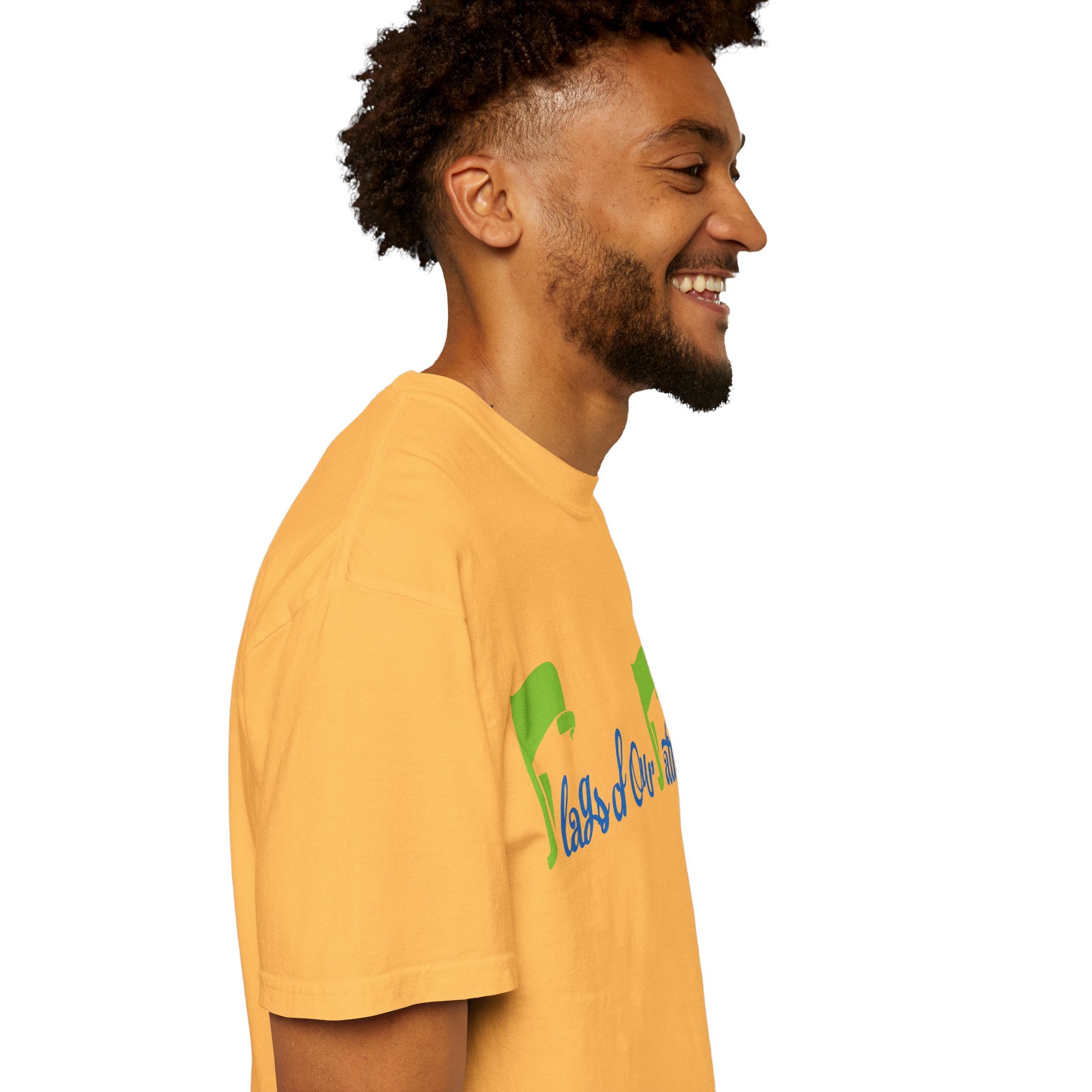 Flags of Our Father T-shirt - Blue Green