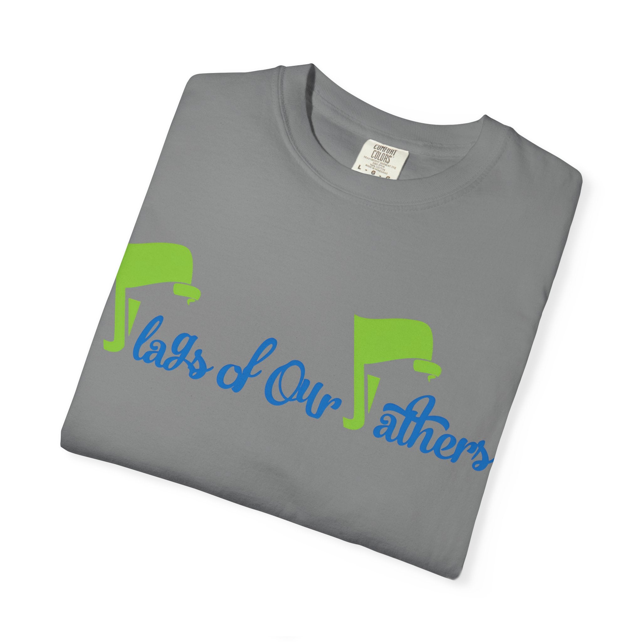 Flags of Our Father T-shirt - Blue Green
