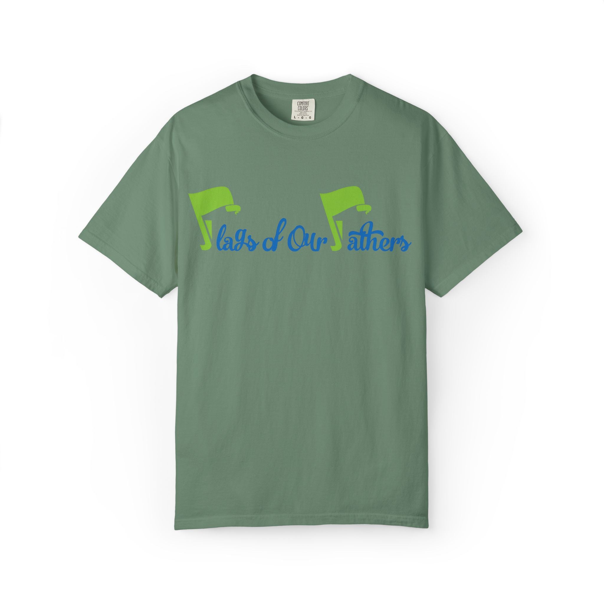 Flags of Our Father T-shirt - Blue Green