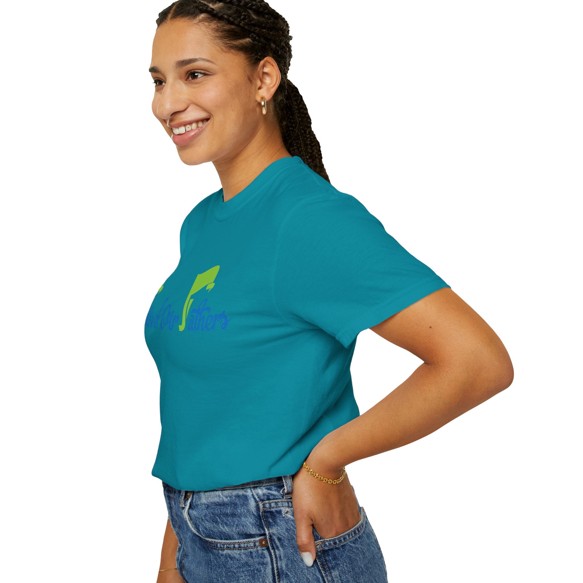 Flags of Our Father T-shirt - Blue Green