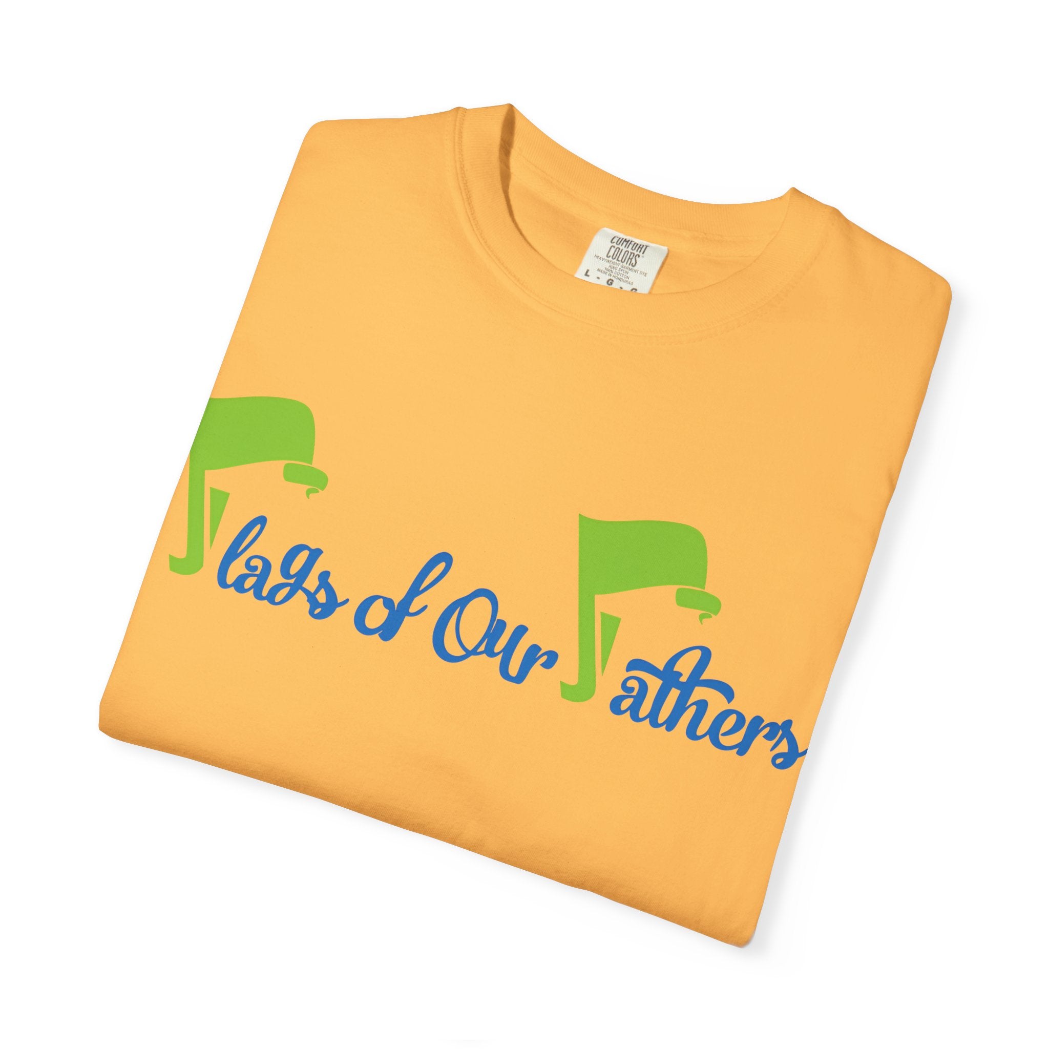 Flags of Our Father T-shirt - Blue Green