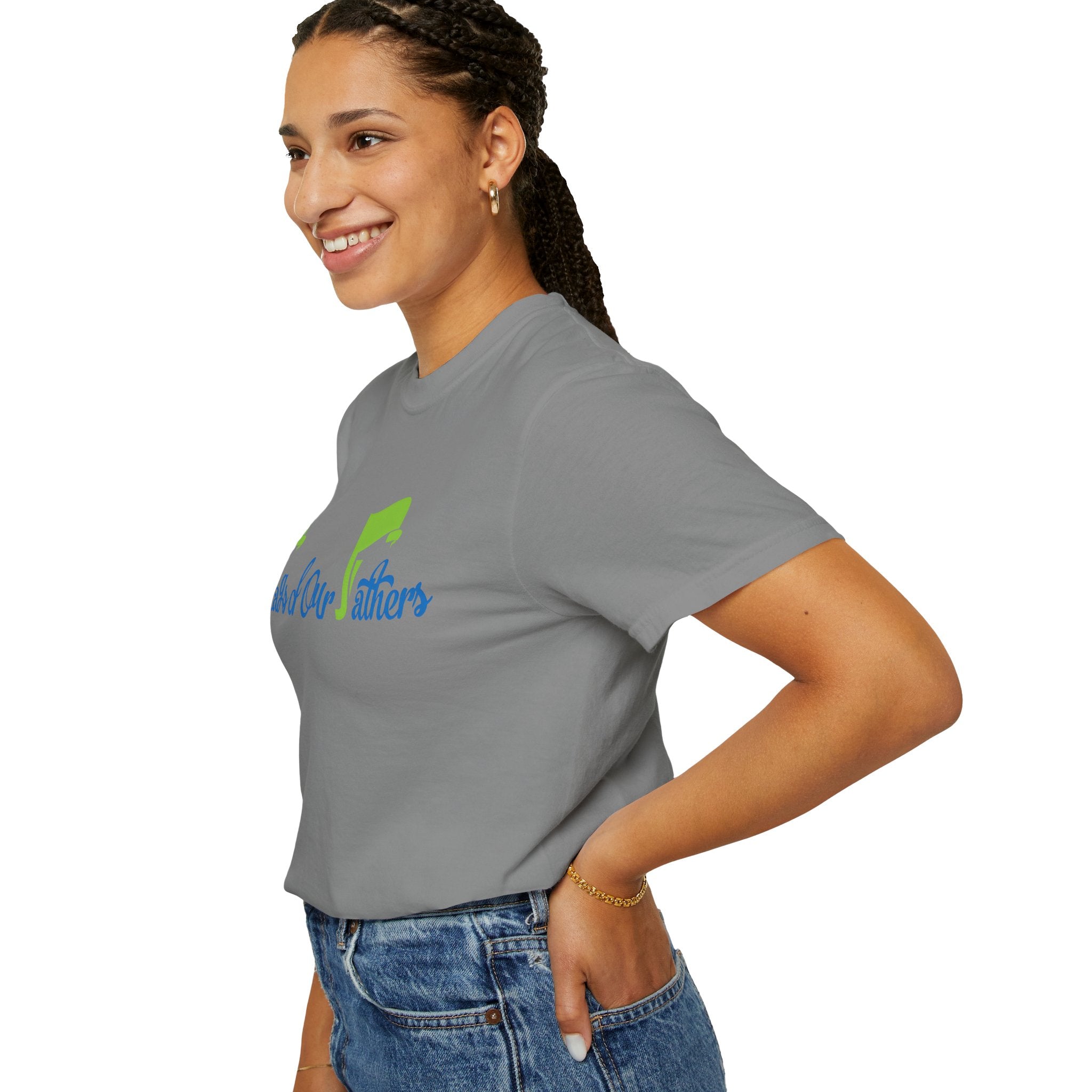 Flags of Our Father T-shirt - Blue Green