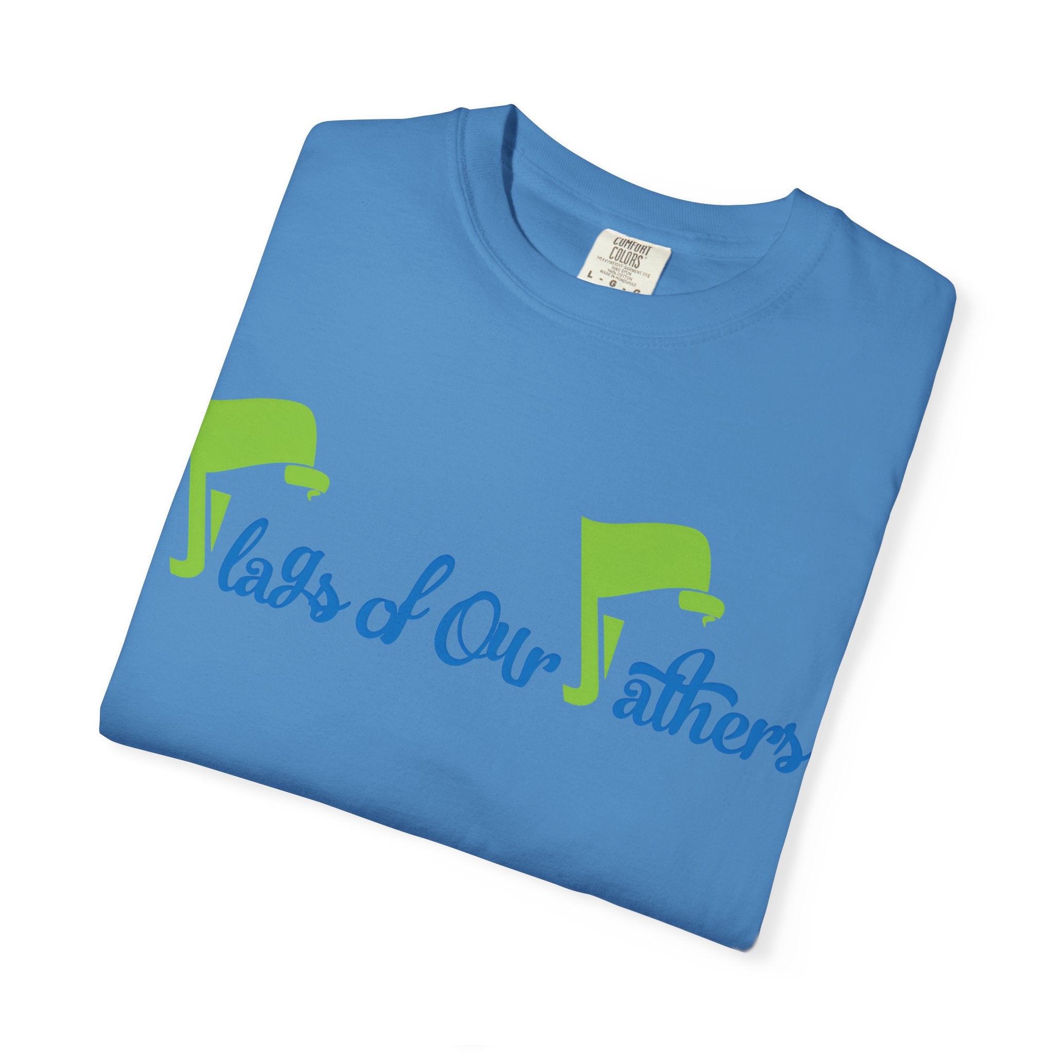 Flags of Our Father T-shirt - Blue Green
