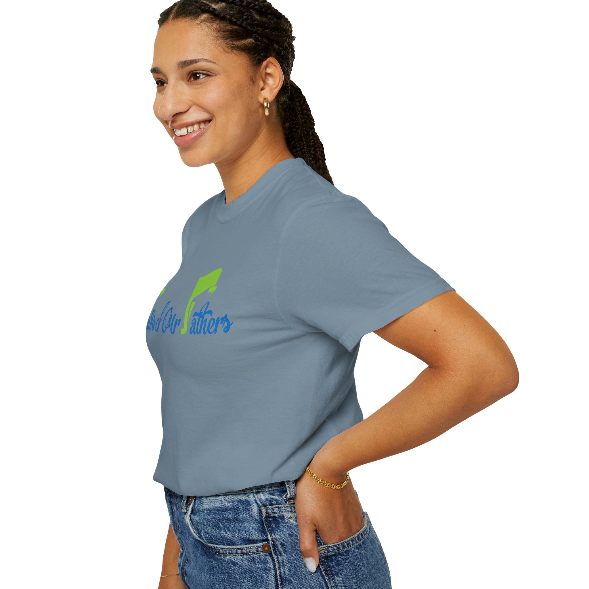 Flags of Our Father T-shirt - Blue Green