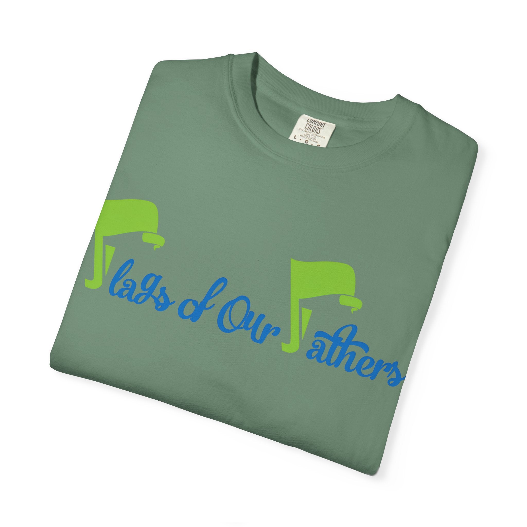 Flags of Our Father T-shirt - Blue Green