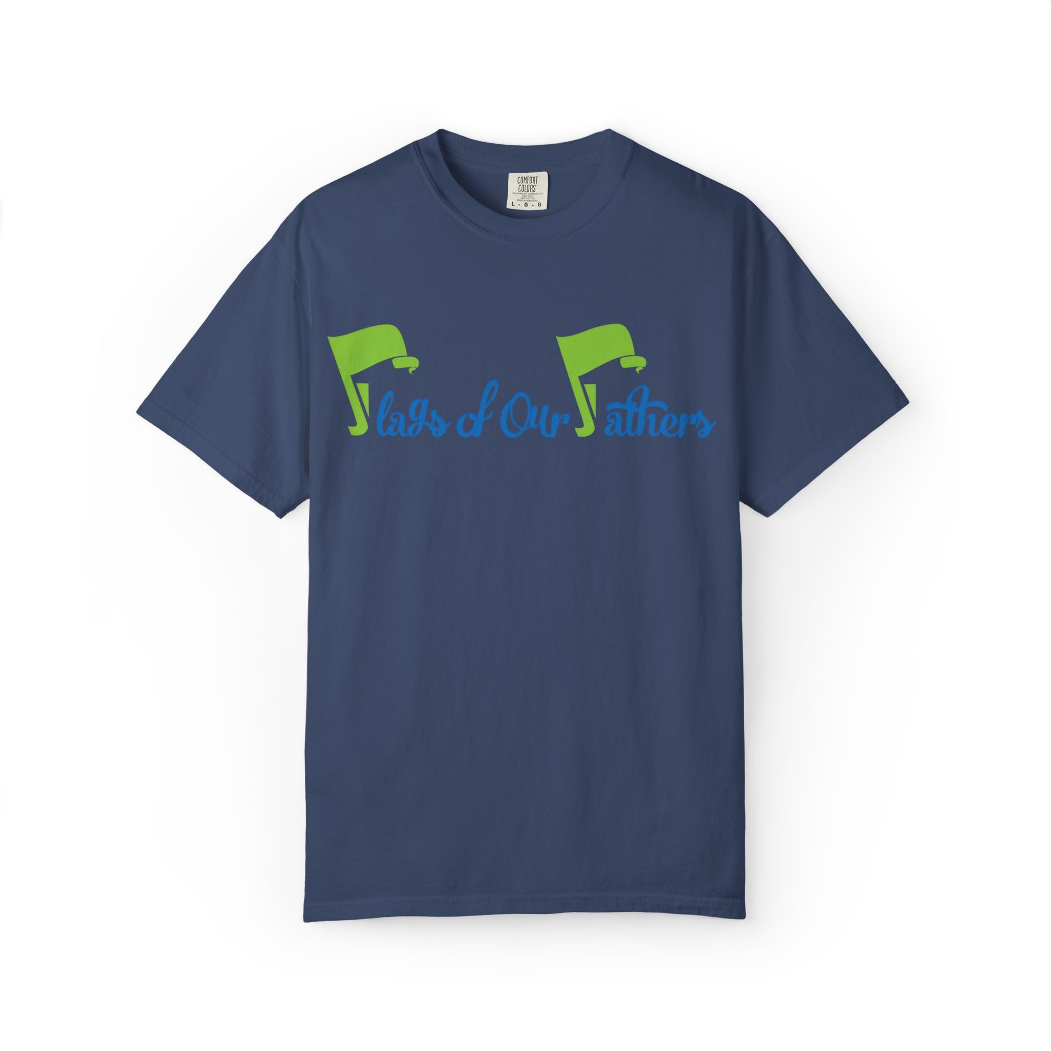 Flags of Our Father T-shirt - Blue Green