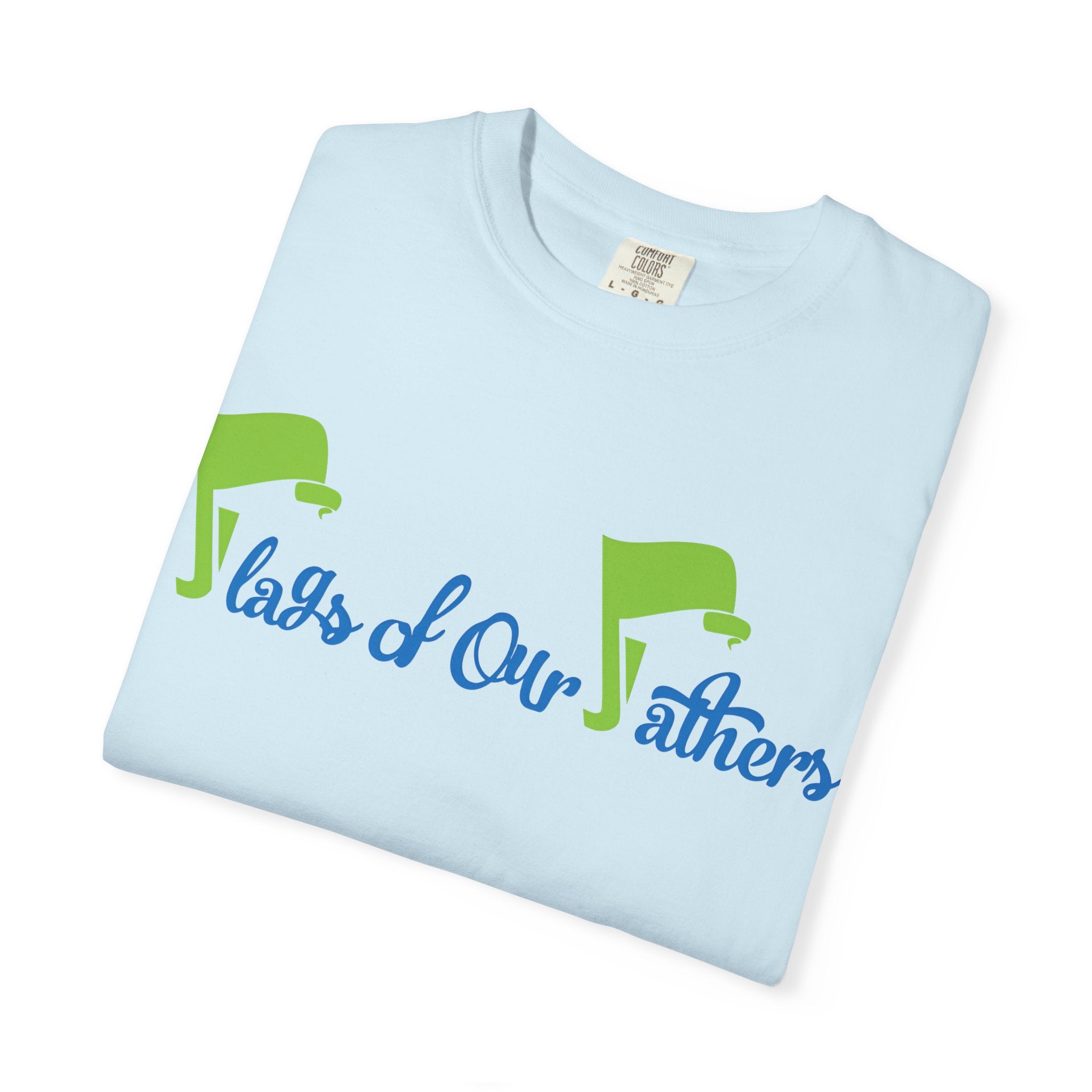 Flags of Our Father T-shirt - Blue Green