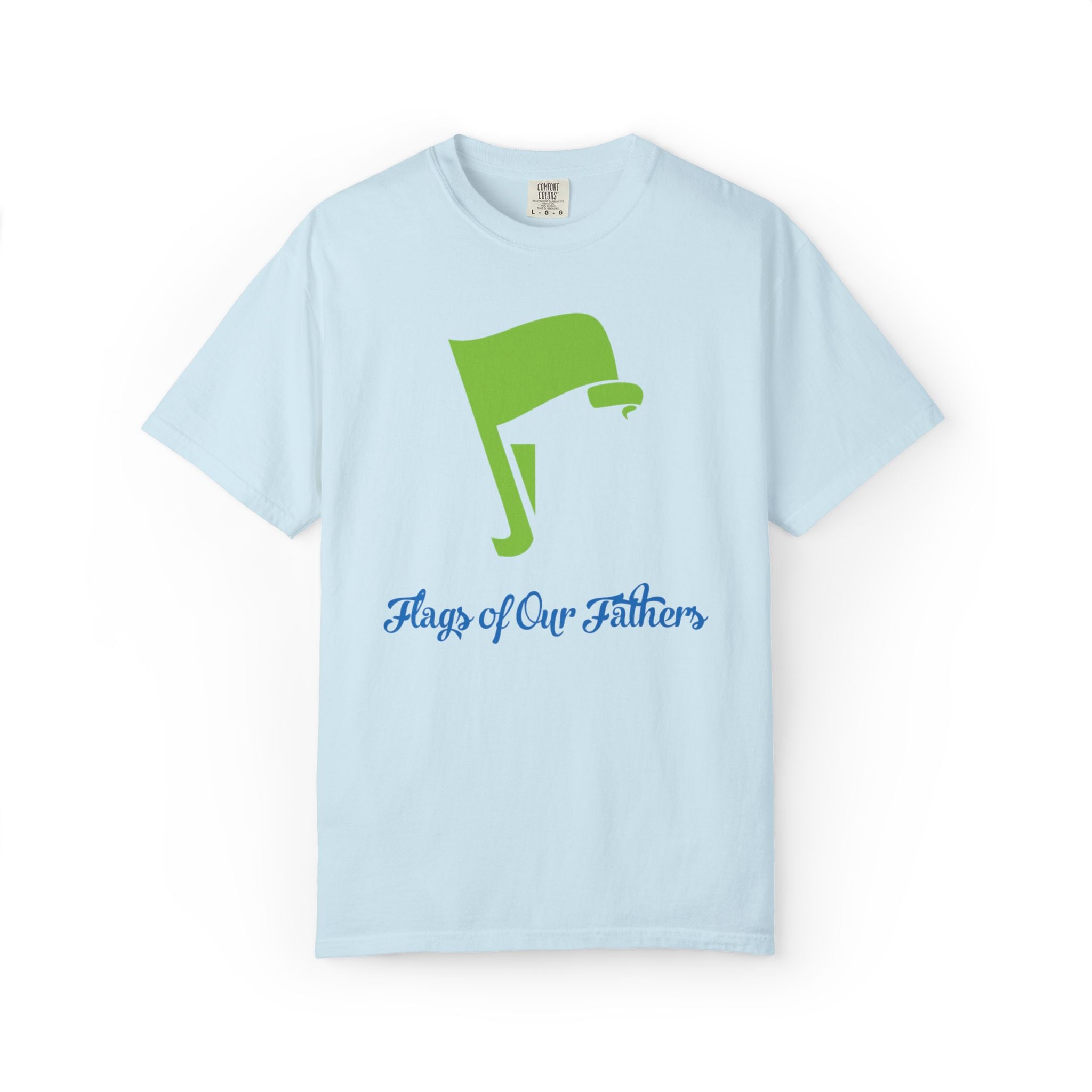 Flags of Our Father Graphic Tee - Blue Green