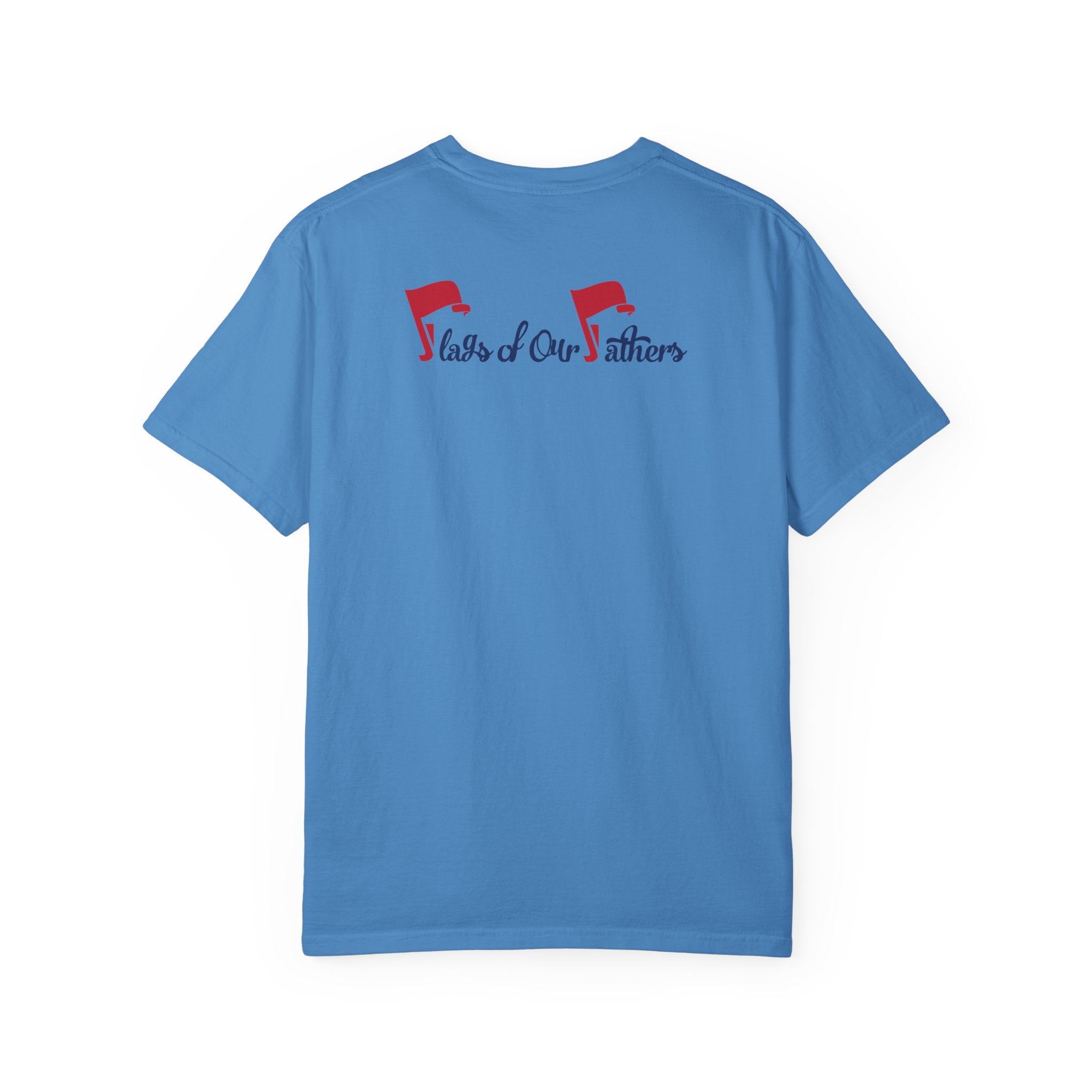 Flags of Our Father Graphic Tee - Unisex T-shirt Blue Red