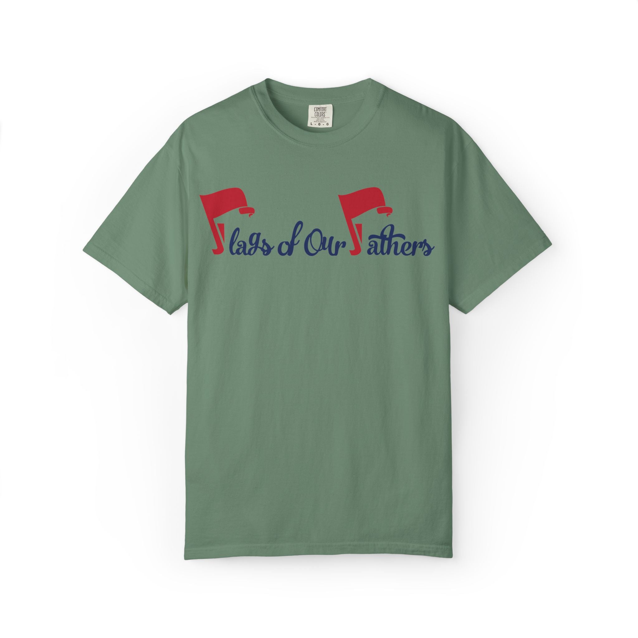 Flags of Our Father Graphic T-shirt - Blue Red