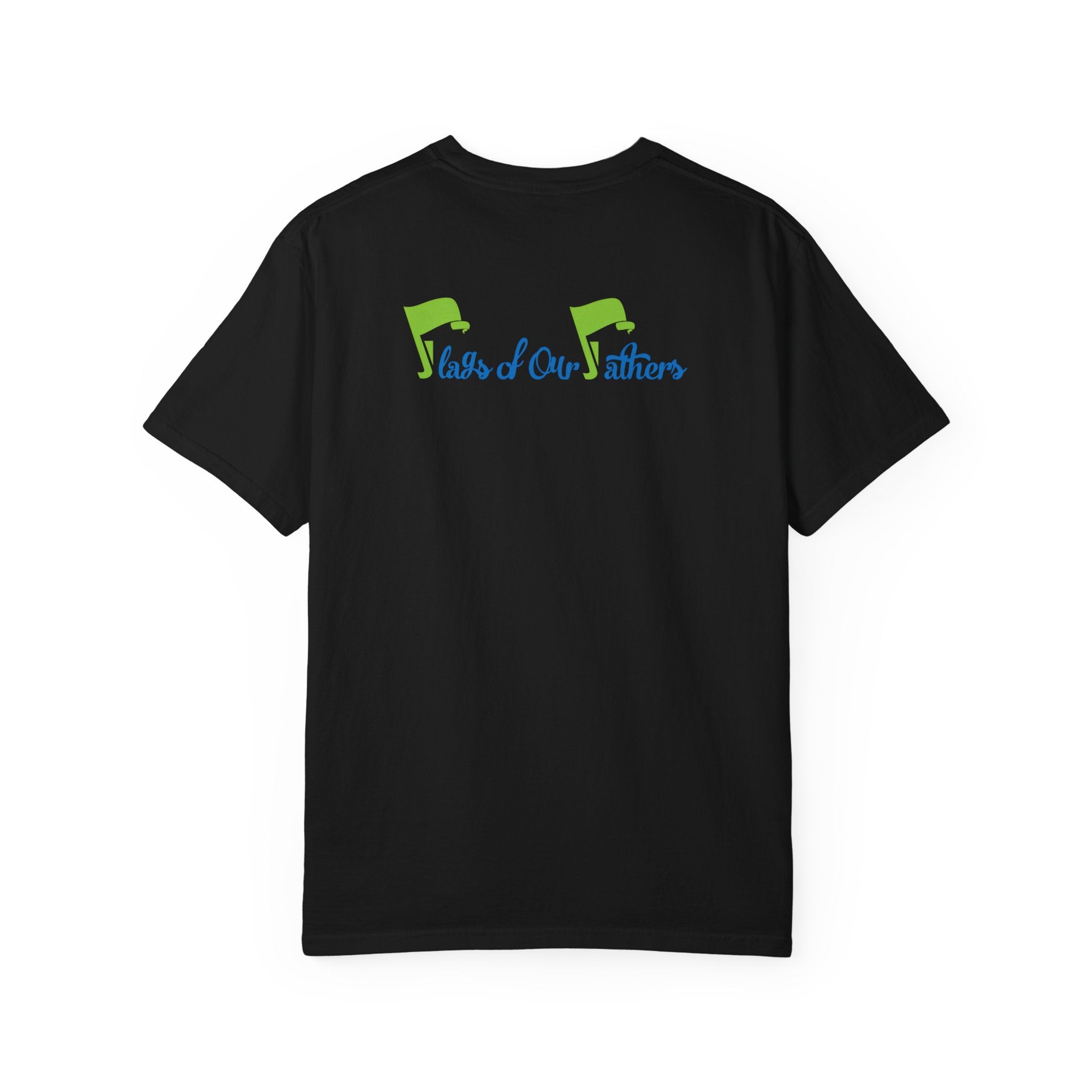 Flags of Our Father Graphic Tee - Blue Green