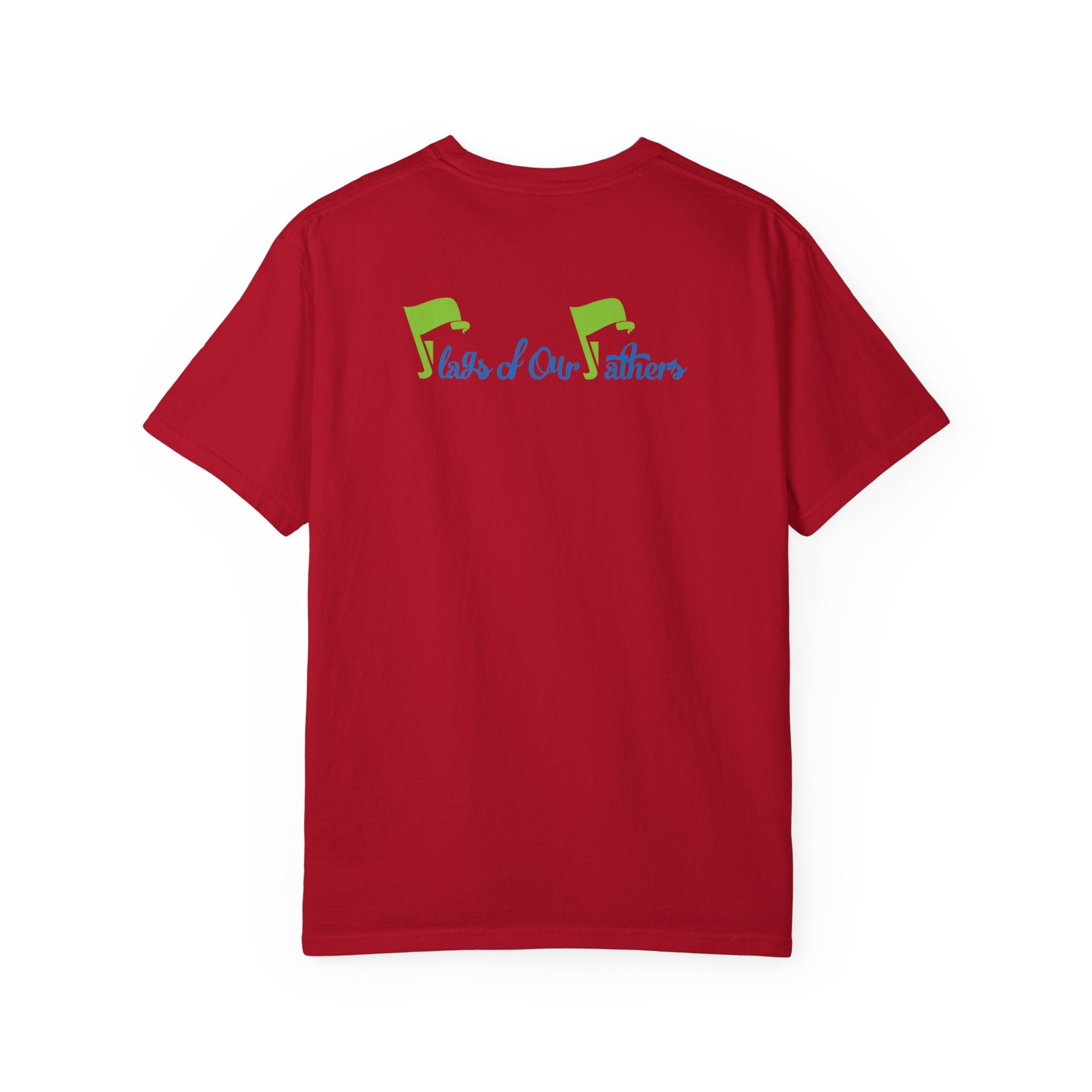 Flags of Our Father Graphic Tee - Blue Green