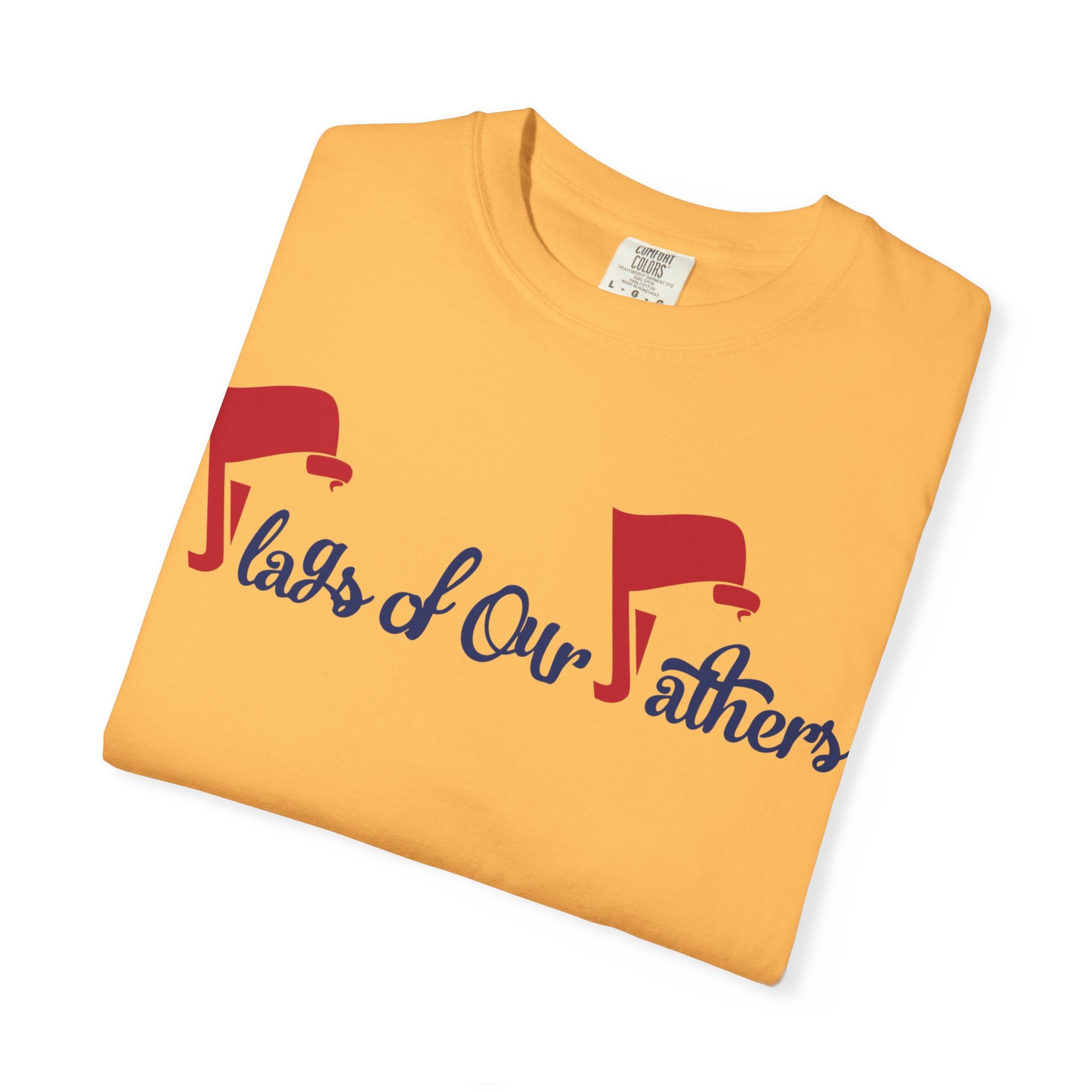 Flags of Our Father Graphic T-shirt - Blue Red