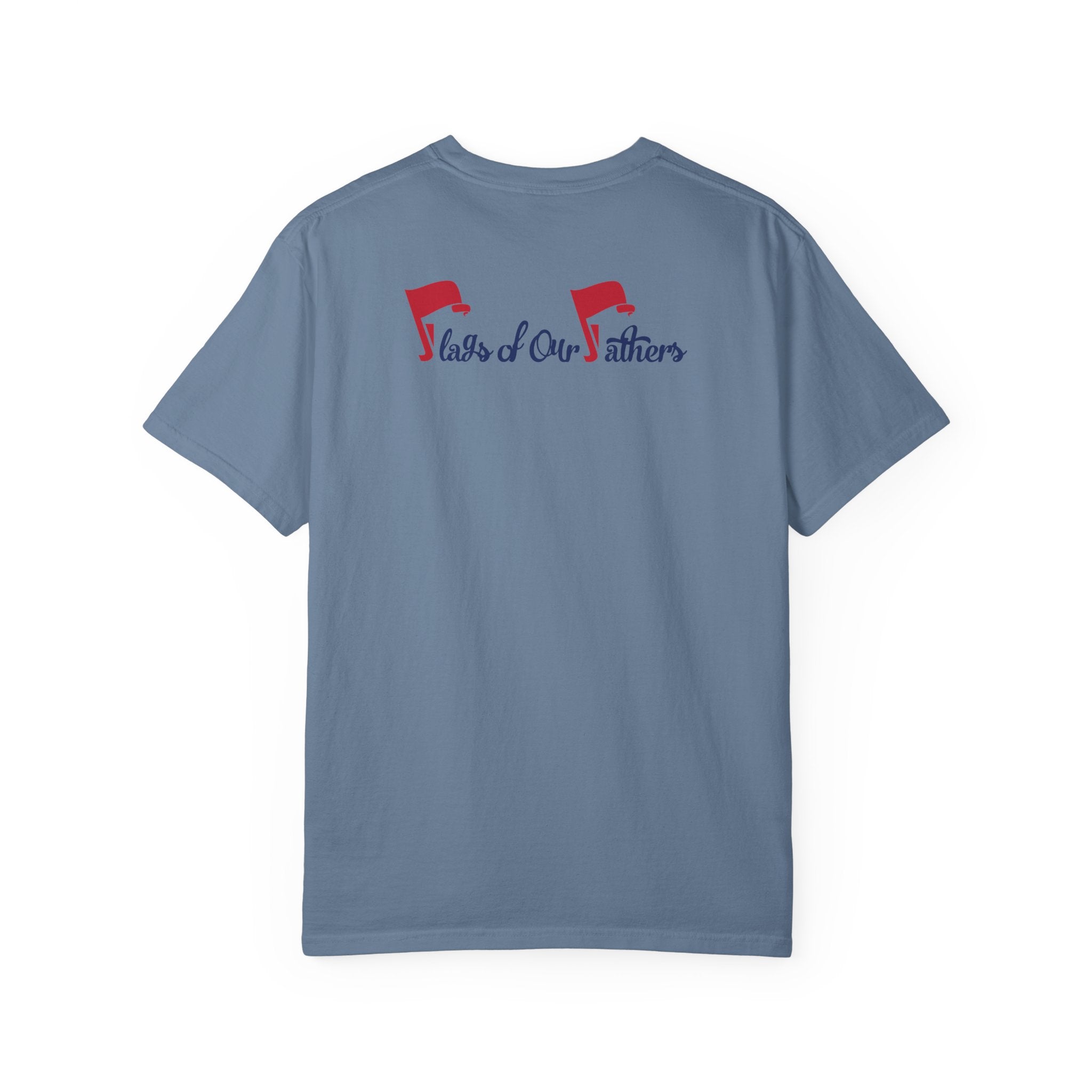 Flags of Our Father Graphic Tee - Unisex T-shirt Blue Red