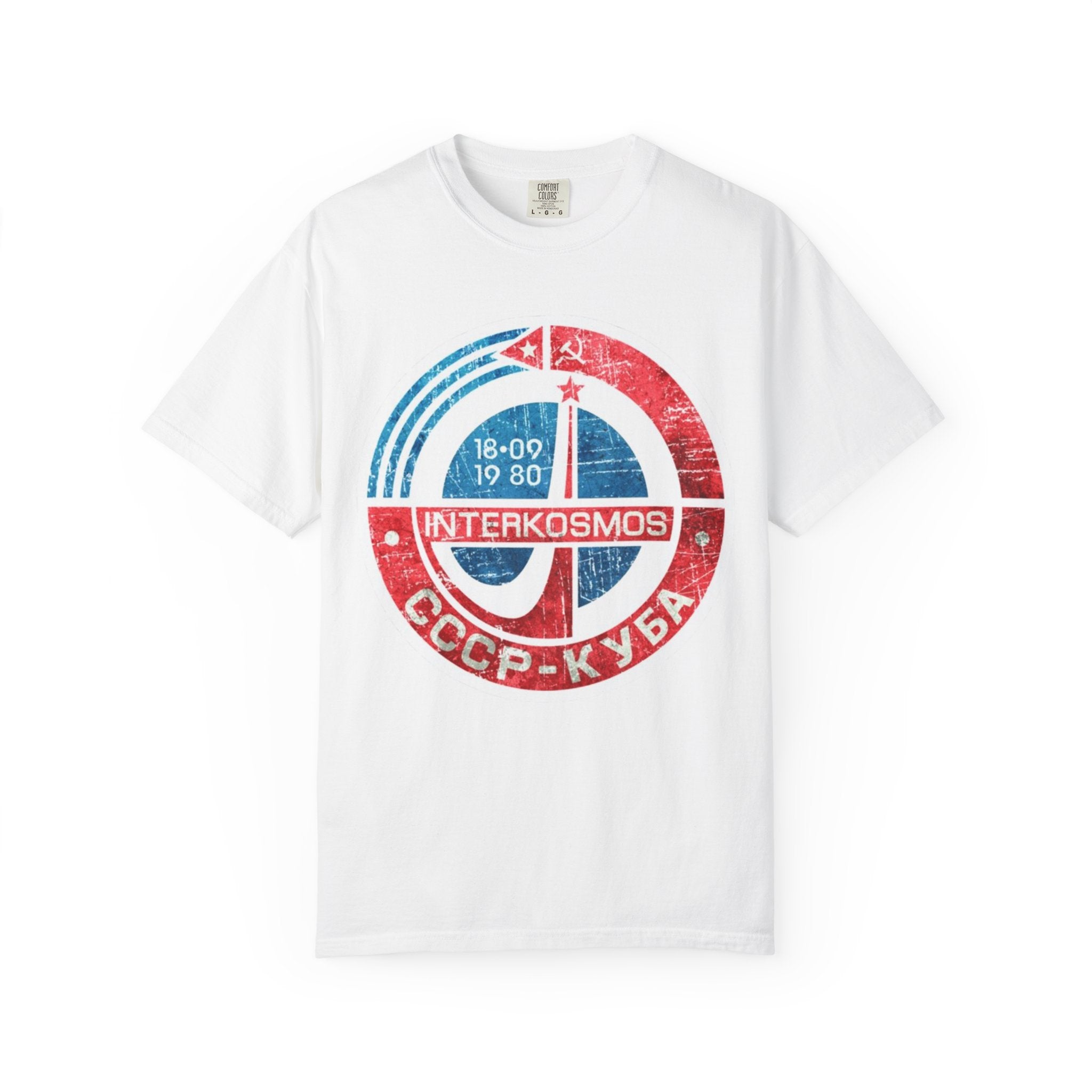 Logo Patch Unisex T-shirt - Intercosmos Cuba Space Mission