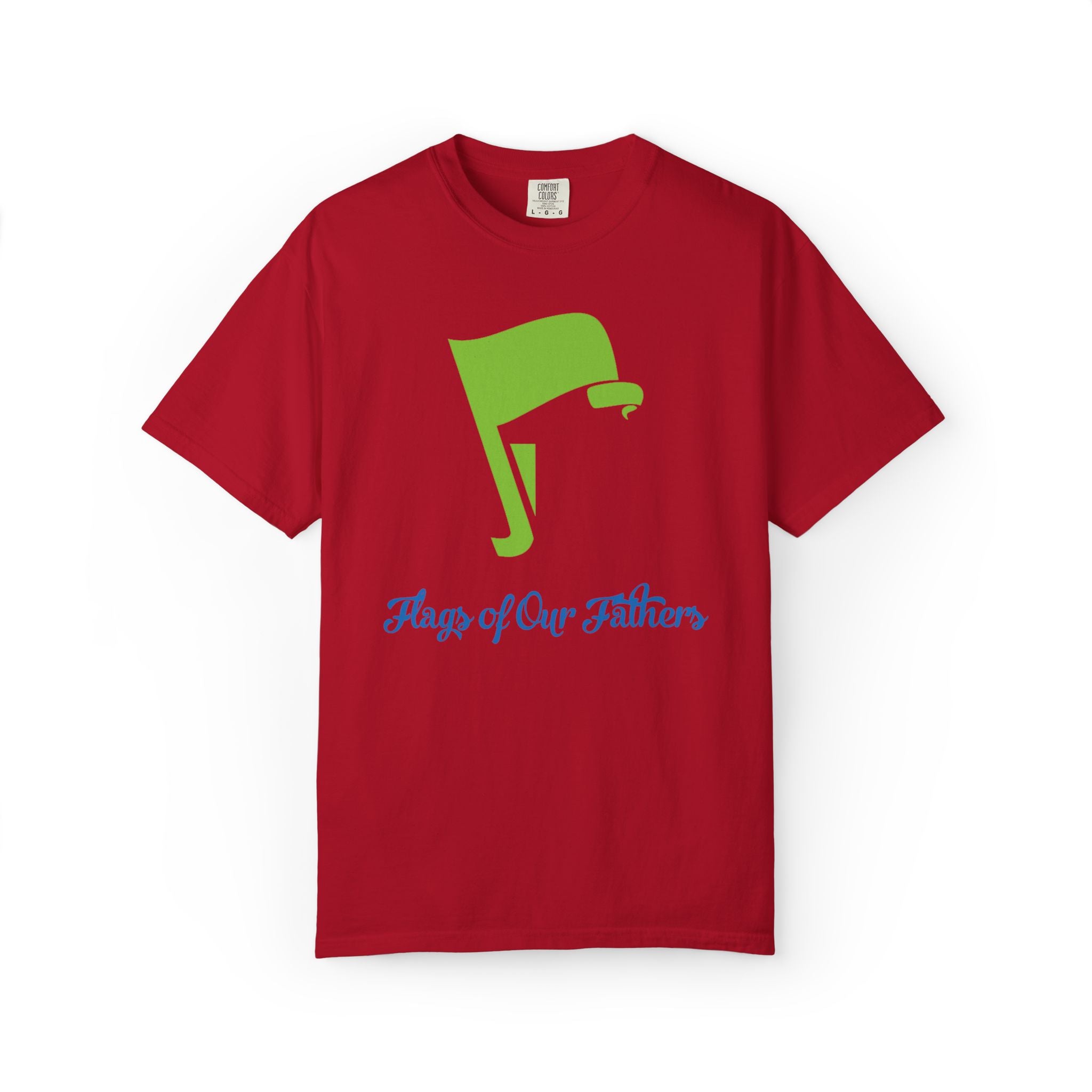Flags of Our Father Graphic Tee - Blue Green