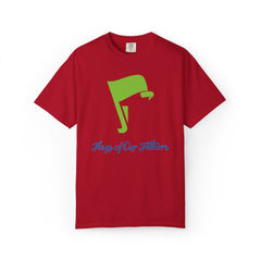 Flags of Our Father Graphic Tee - Blue Green