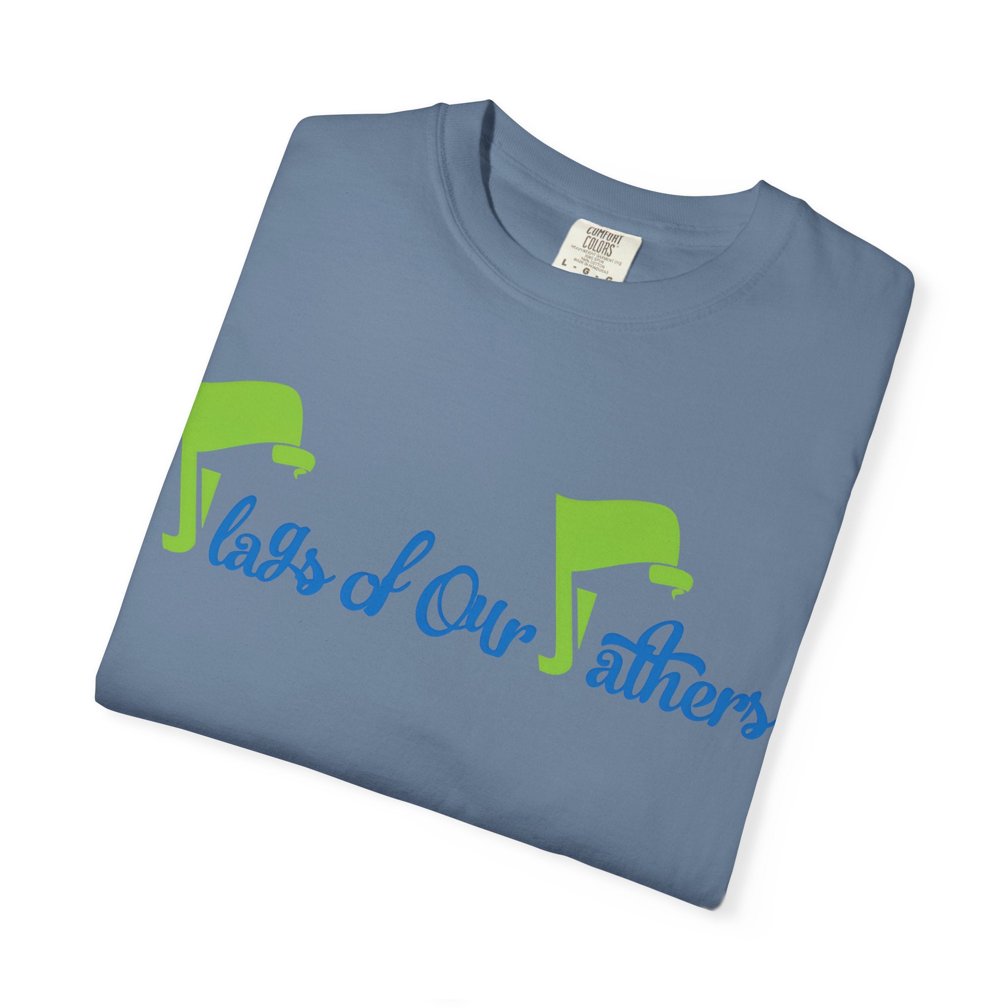 Flags of Our Father T-shirt - Blue Green