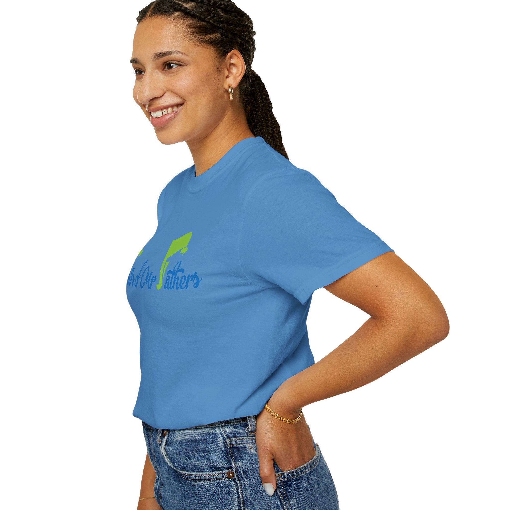 Flags of Our Father T-shirt - Blue Green