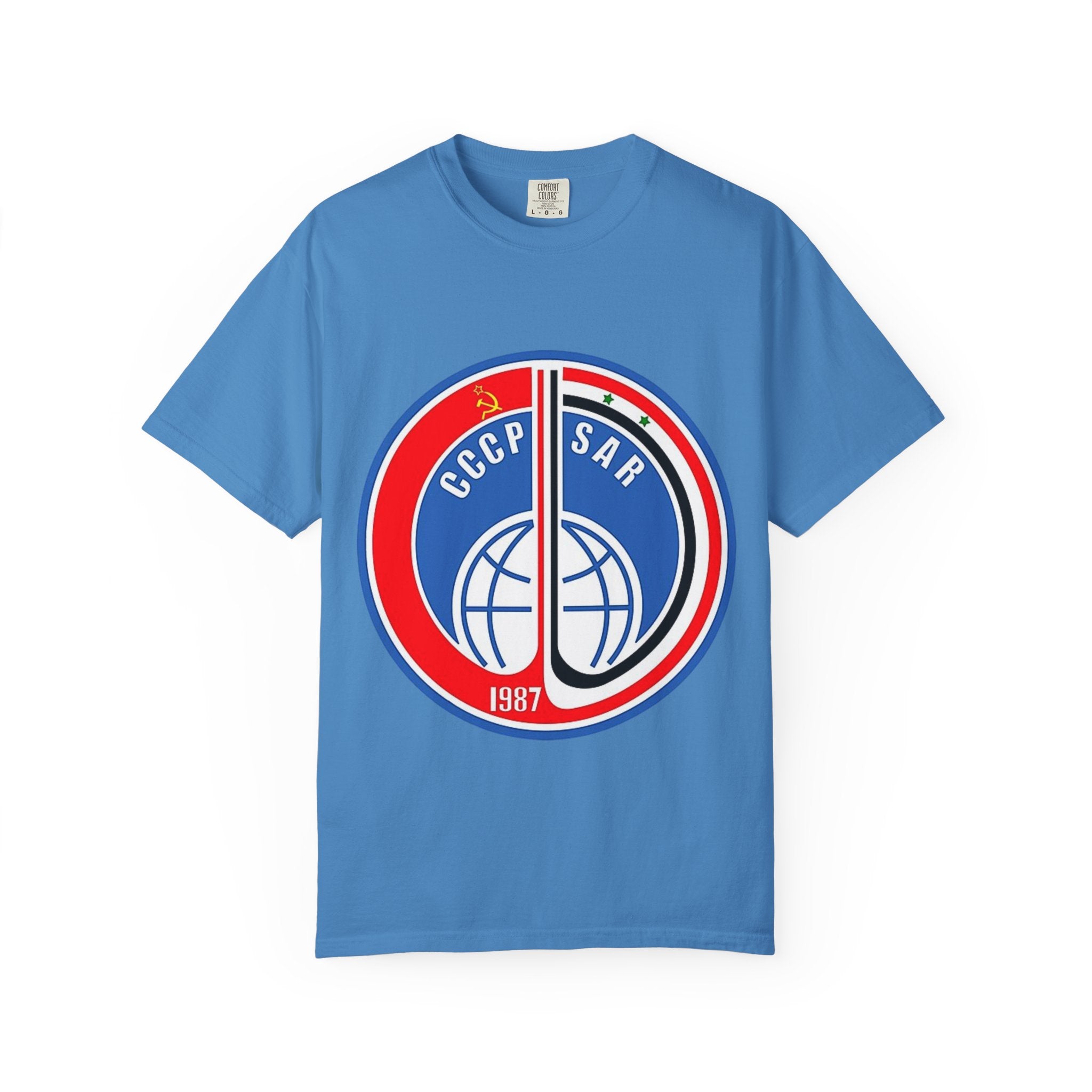 Vintage InterCosmos Patch Unisex T-shirt - 1970s USSR and Syrian Arab Republic