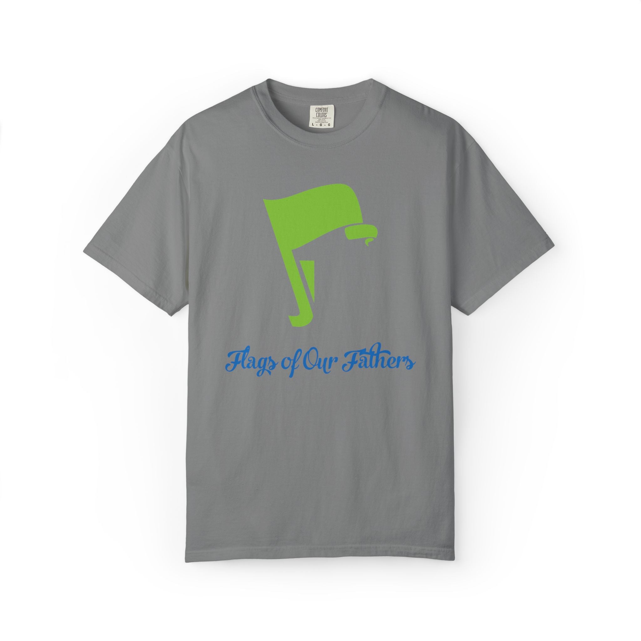 Flags of Our Father Graphic Tee - Blue Green