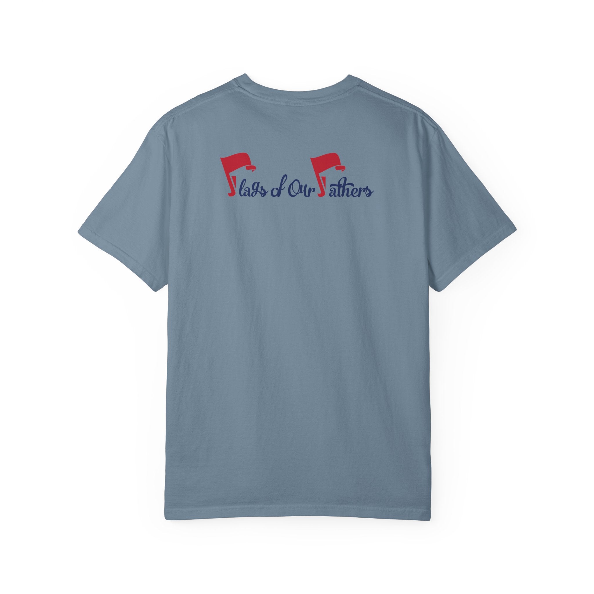 Flags of Our Father Graphic Tee - Unisex T-shirt Blue Red