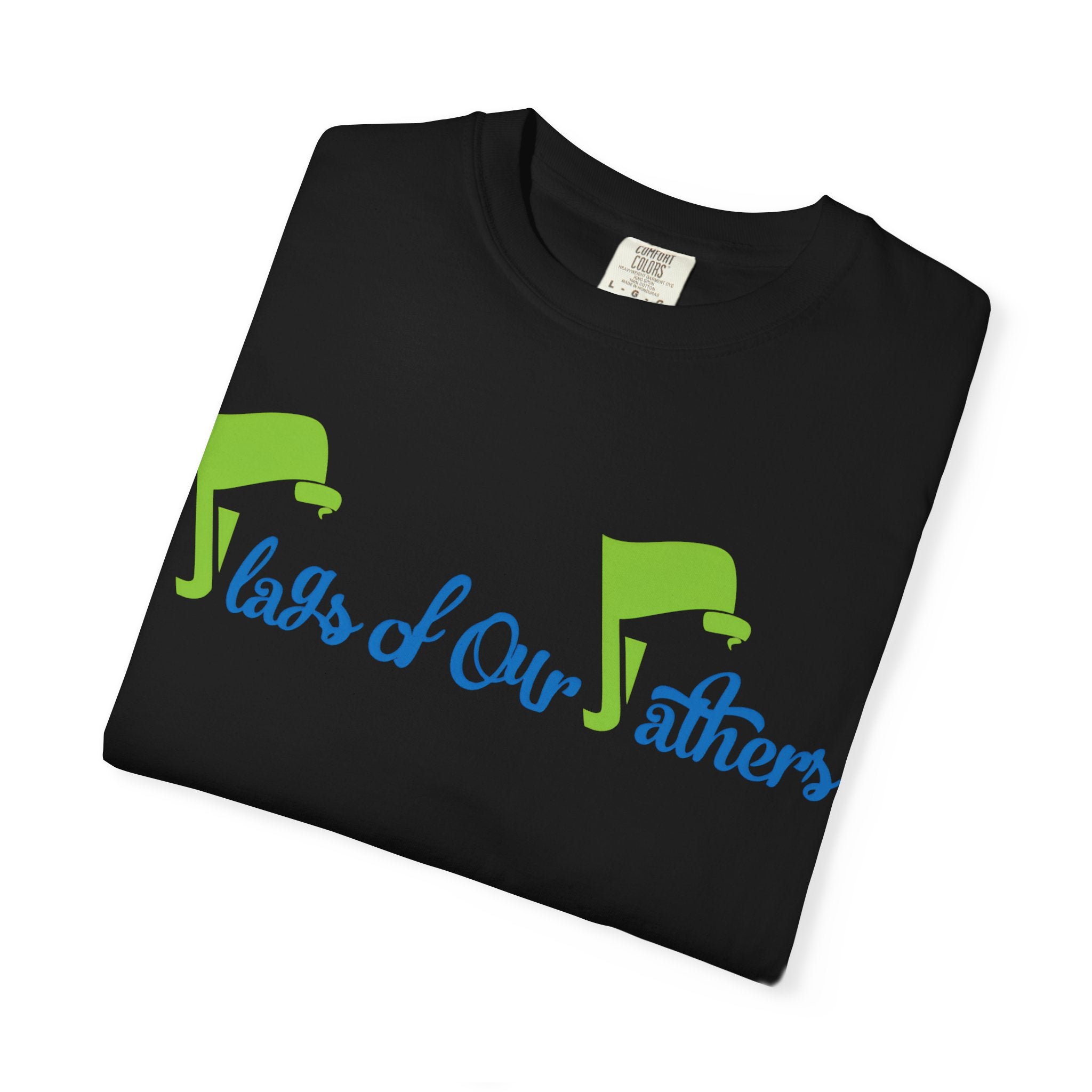 Flags of Our Father T-shirt - Blue Green