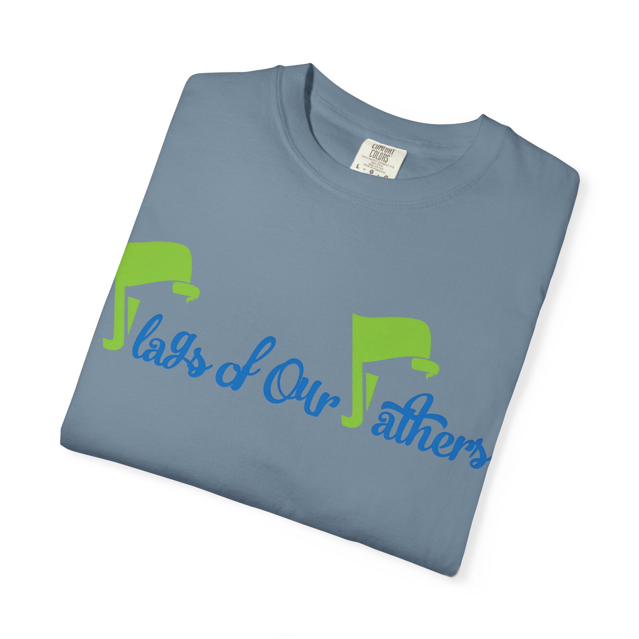Flags of Our Father T-shirt - Blue Green