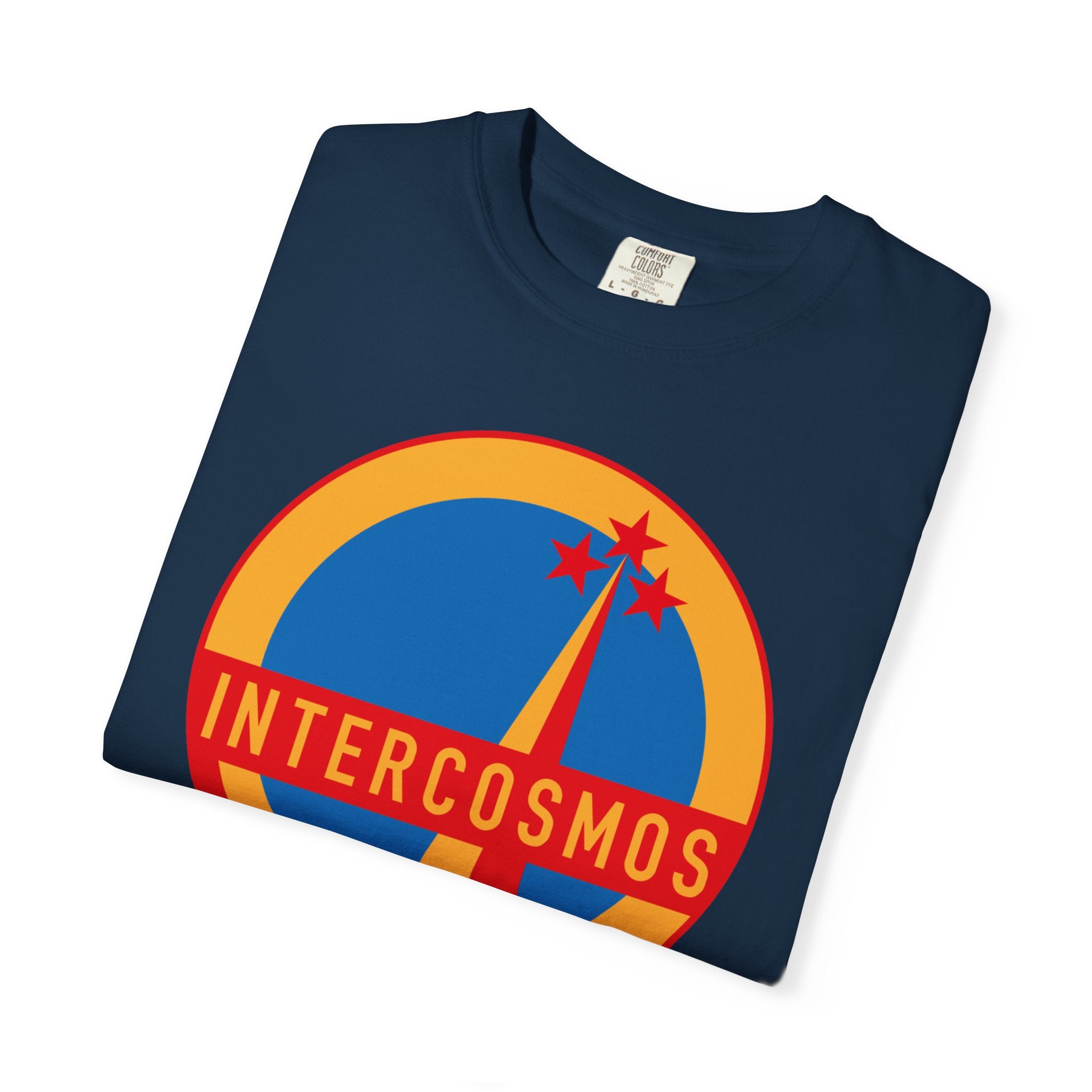 Unisex T-shirt Vintage Intercosmos Soviet Space Program Logo