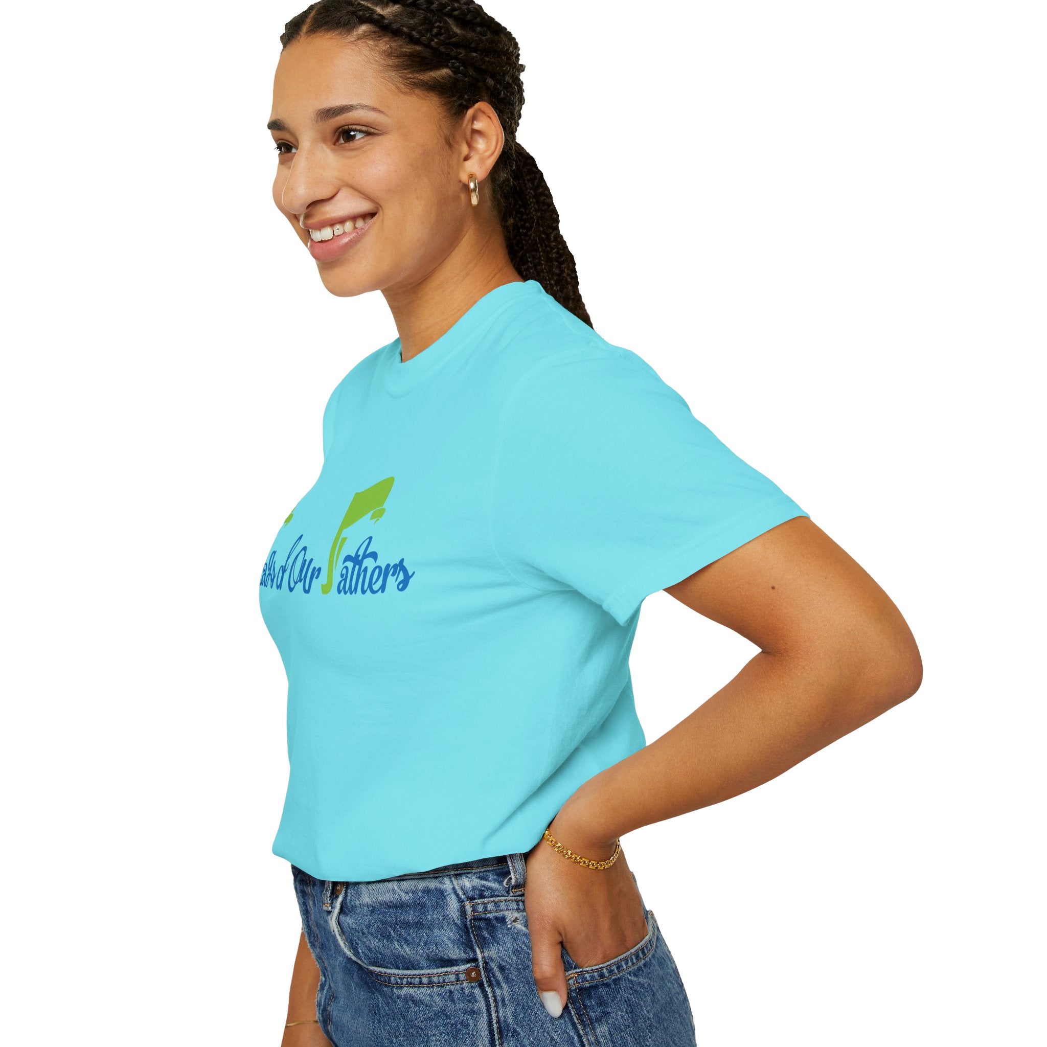Flags of Our Father T-shirt - Blue Green