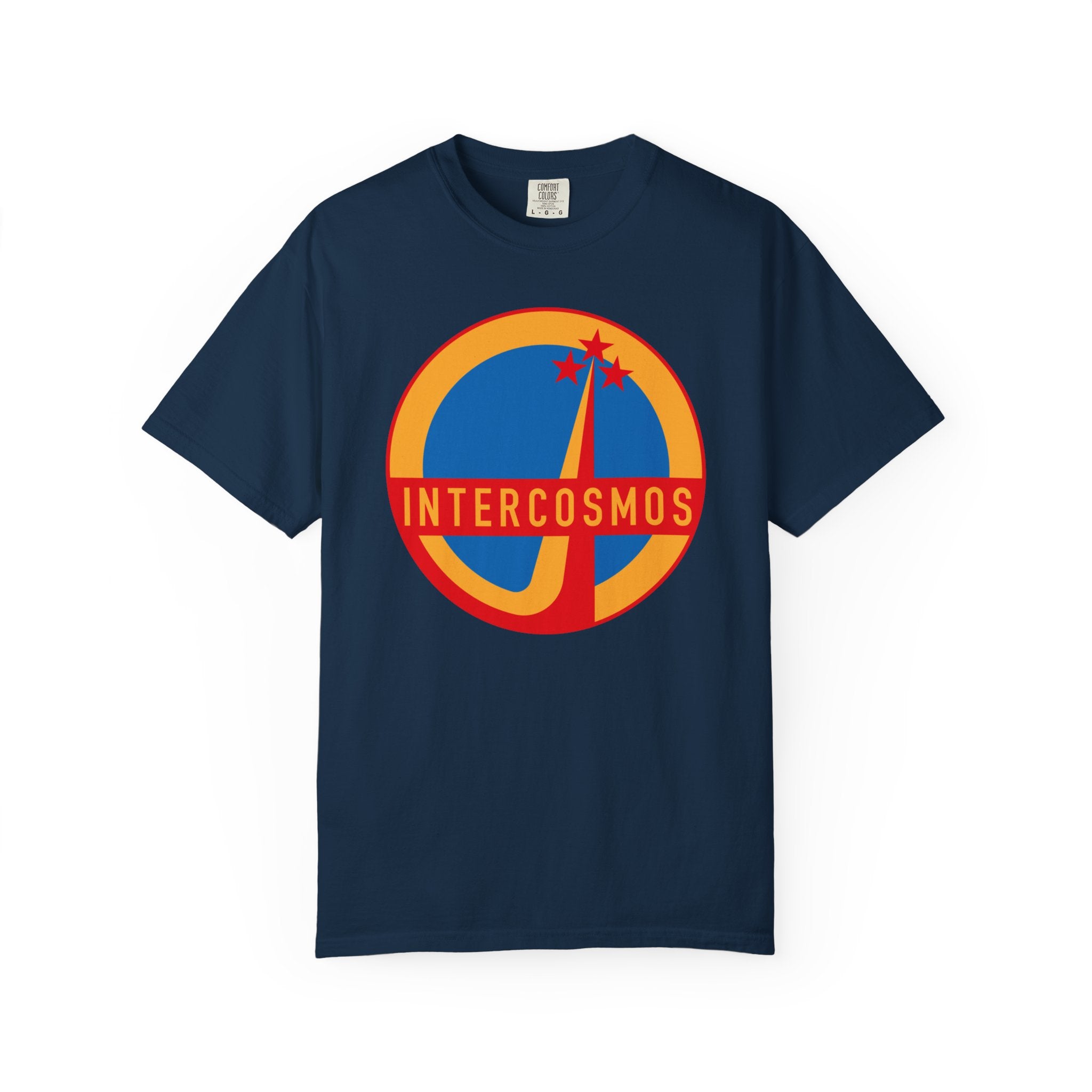 Unisex T-shirt Vintage Intercosmos Soviet Space Program Logo