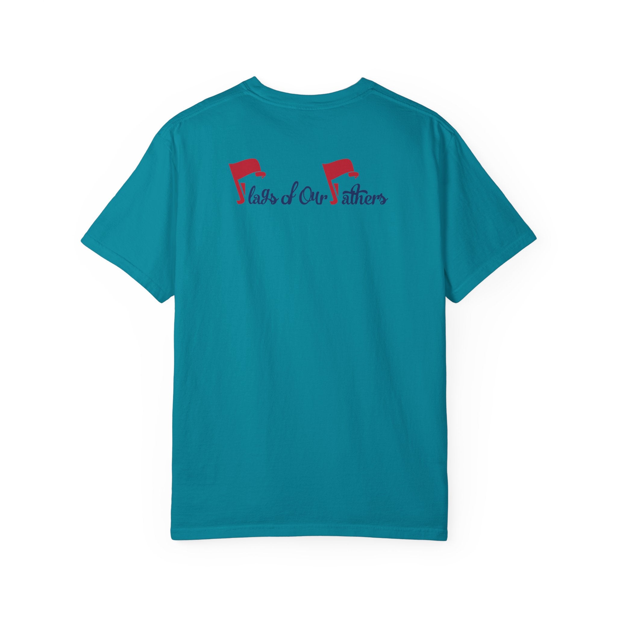 Flags of Our Father Graphic Tee - Unisex T-shirt Blue Red
