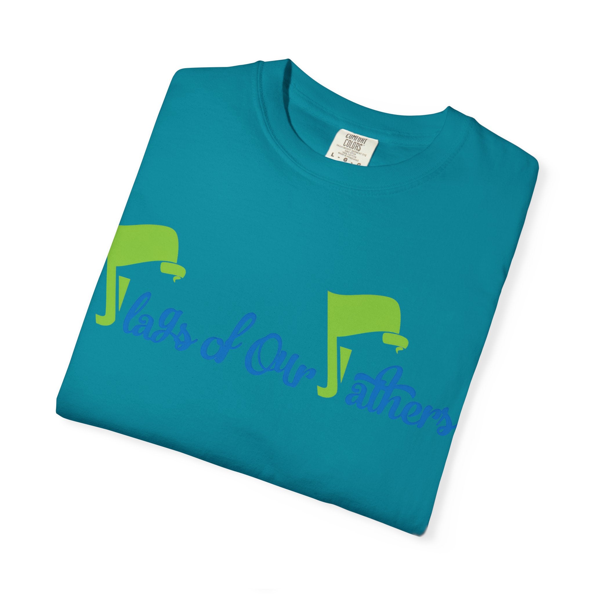Flags of Our Father T-shirt - Blue Green