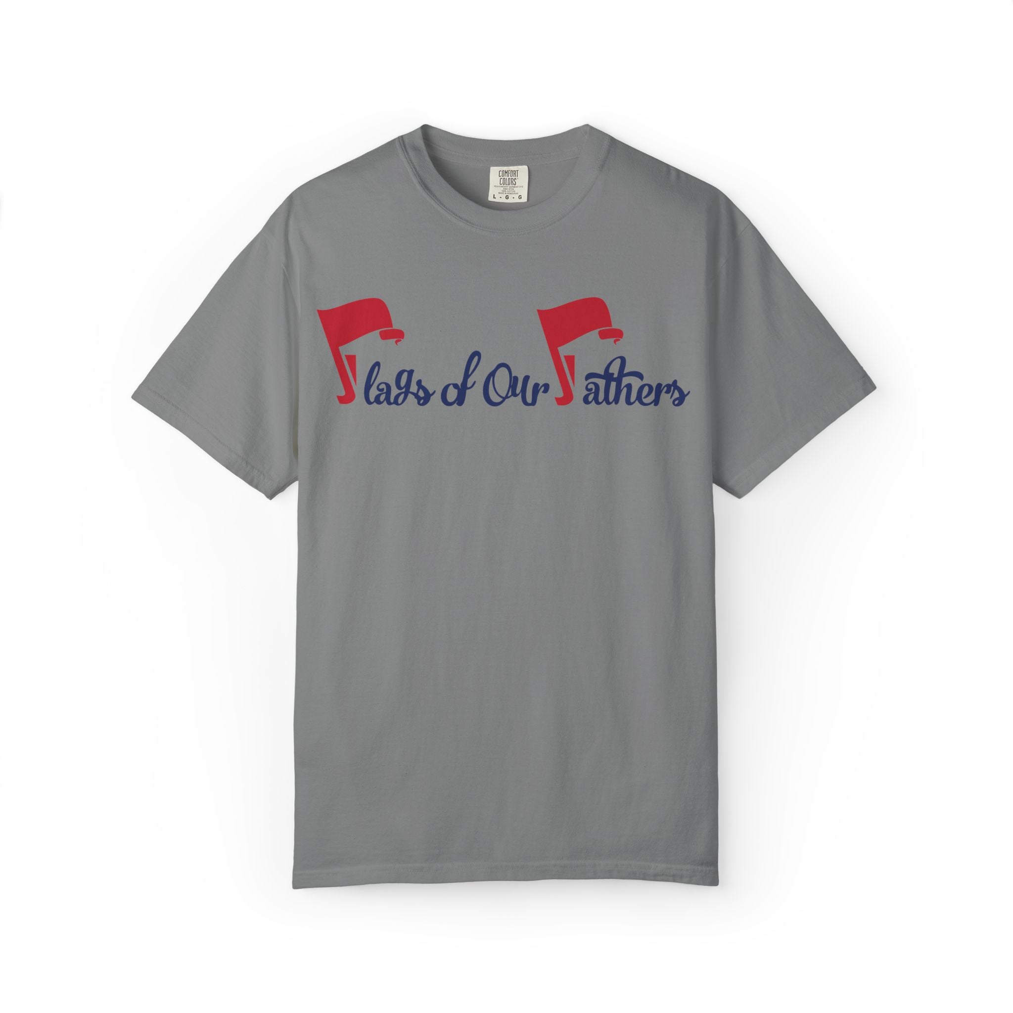 Flags of Our Father Graphic T-shirt - Blue Red