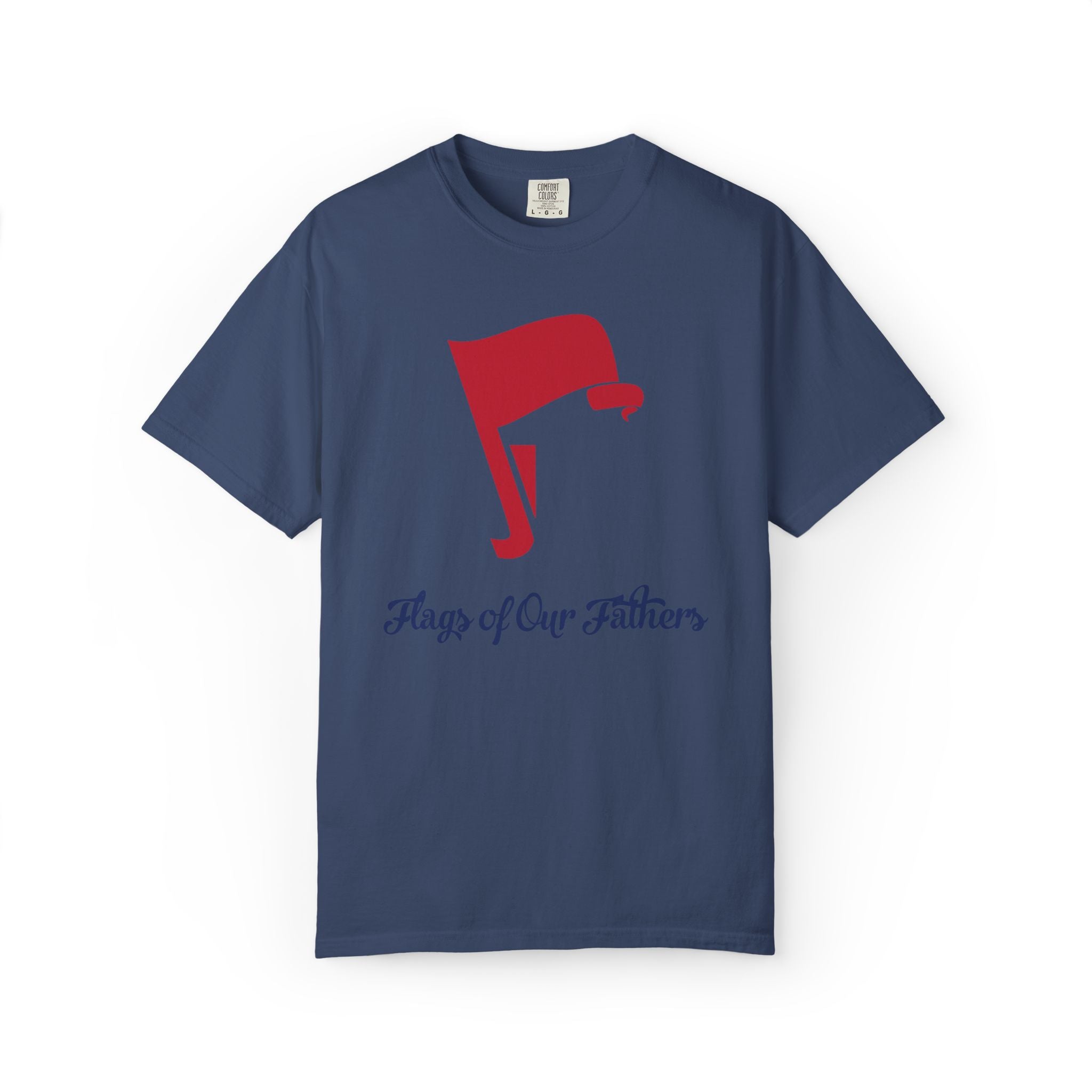 Flags of Our Father Graphic Tee - Unisex T-shirt Blue Red