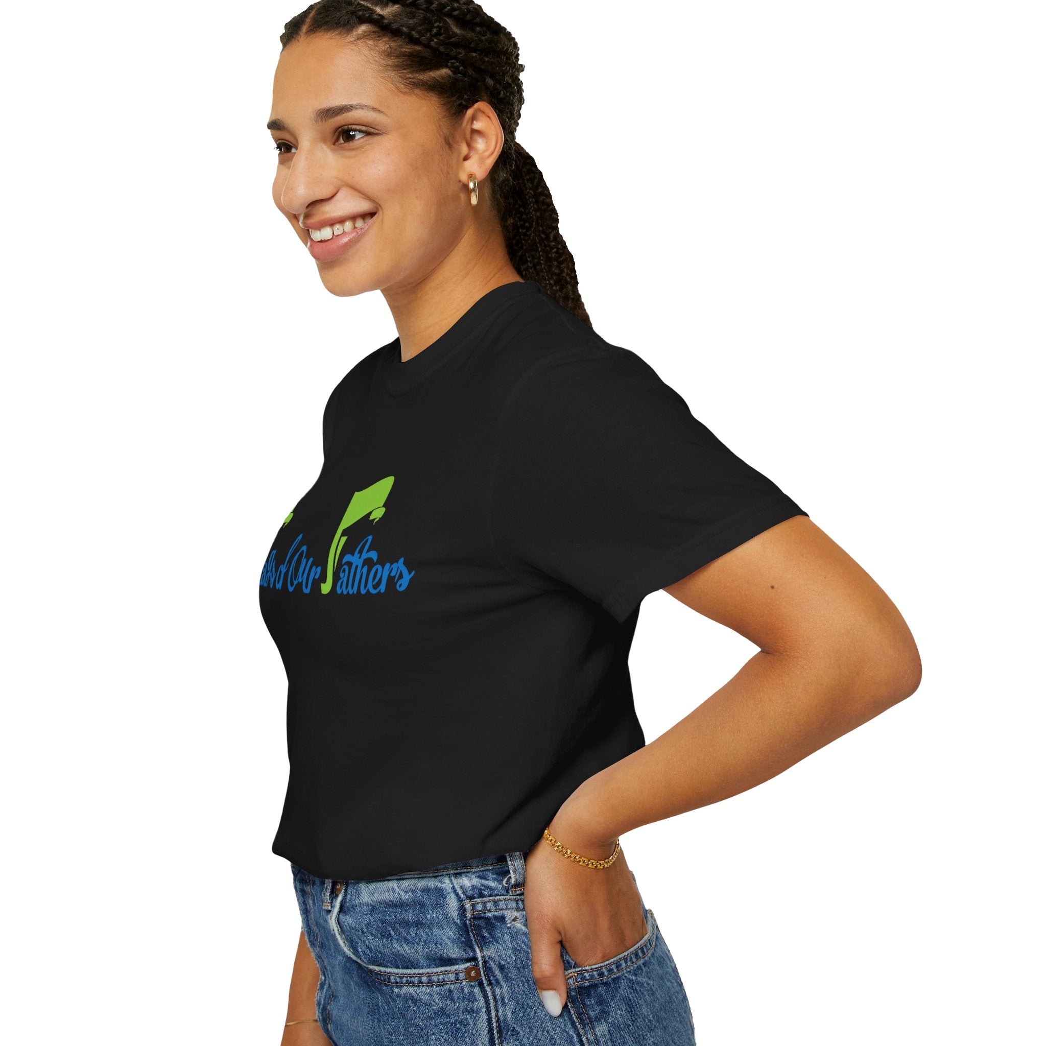 Flags of Our Father T-shirt - Blue Green
